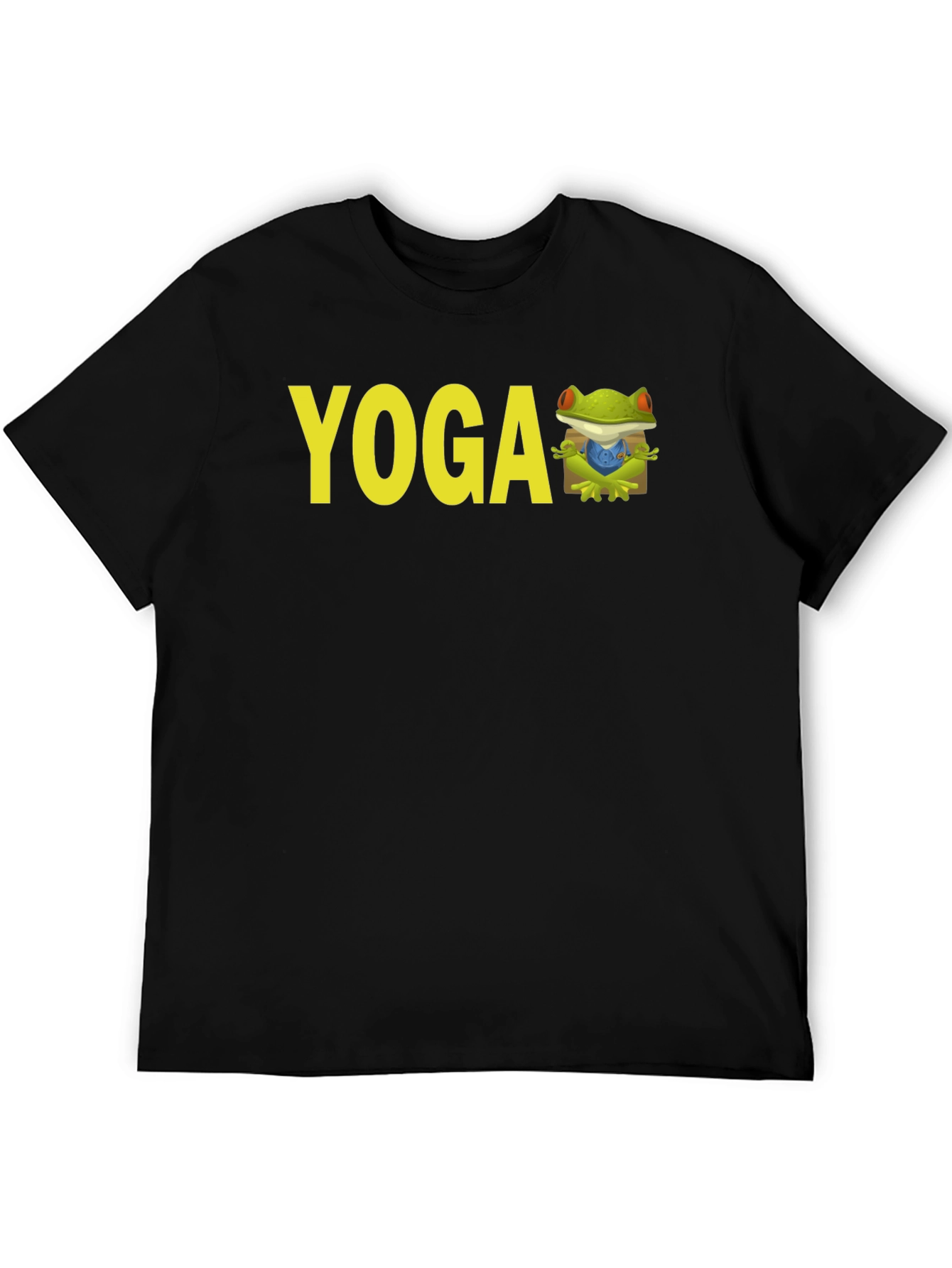 Yoga Frog Black T-Shirt
