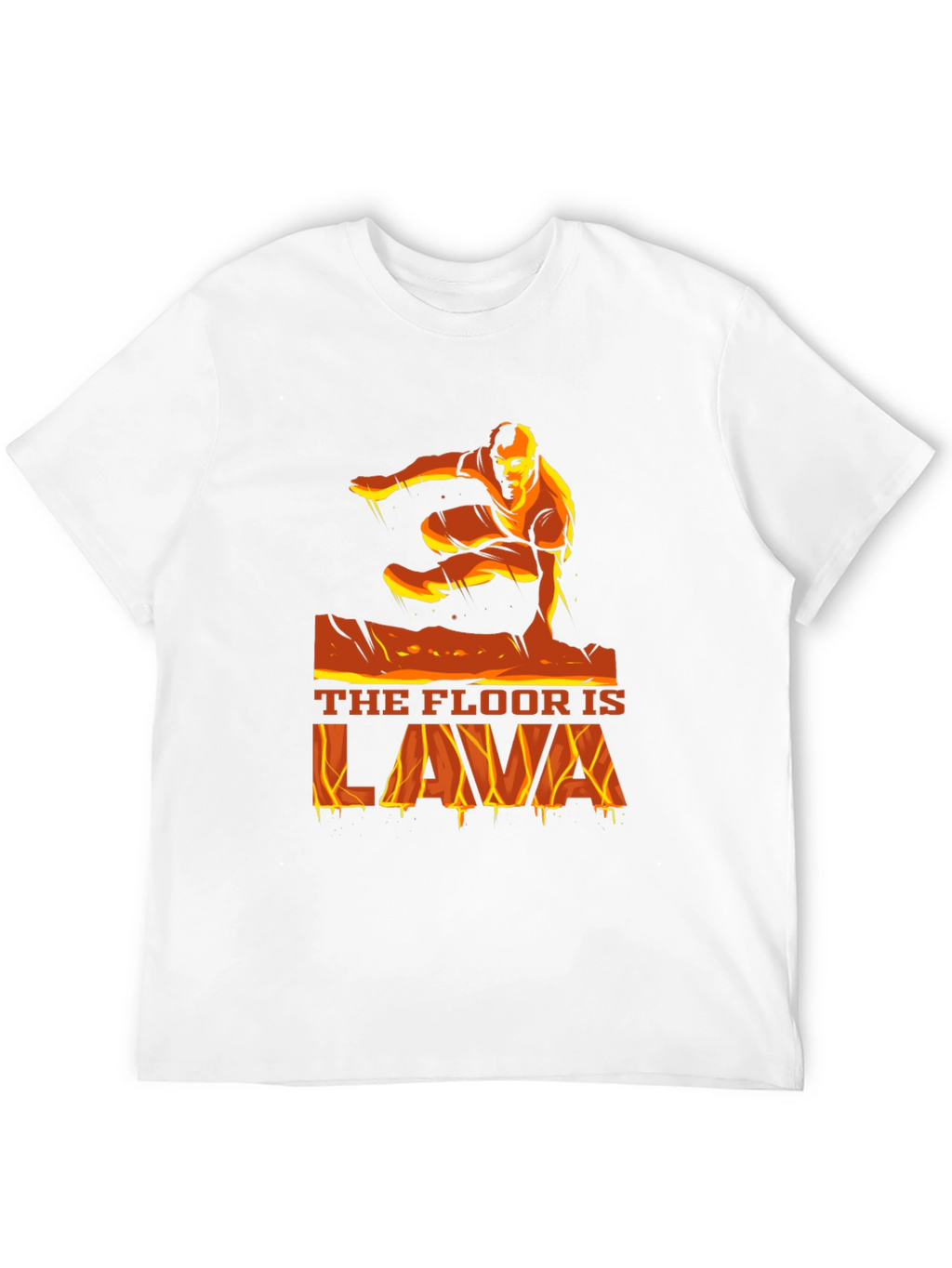 The Floor is Lava Graphic T-Shirt - Black