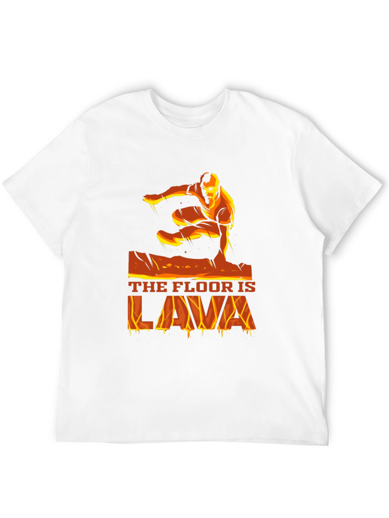 The Floor is Lava Graphic T-Shirt - Black