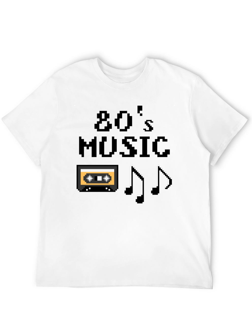 80s Music Pixel Graphic T-Shirt