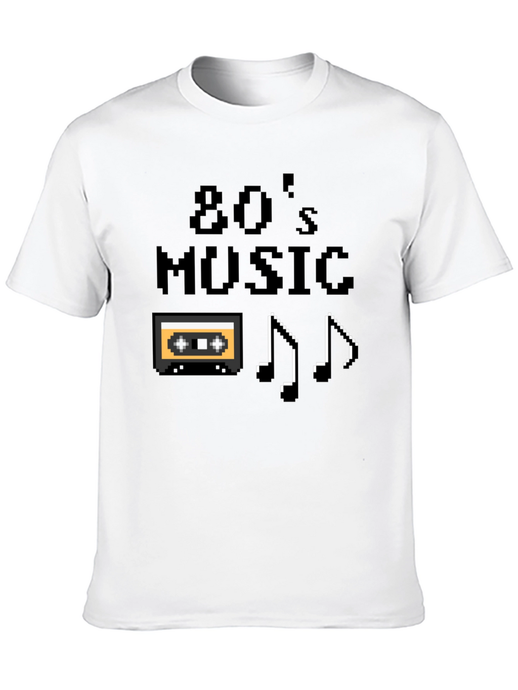 80s Music Pixel Graphic T-Shirt