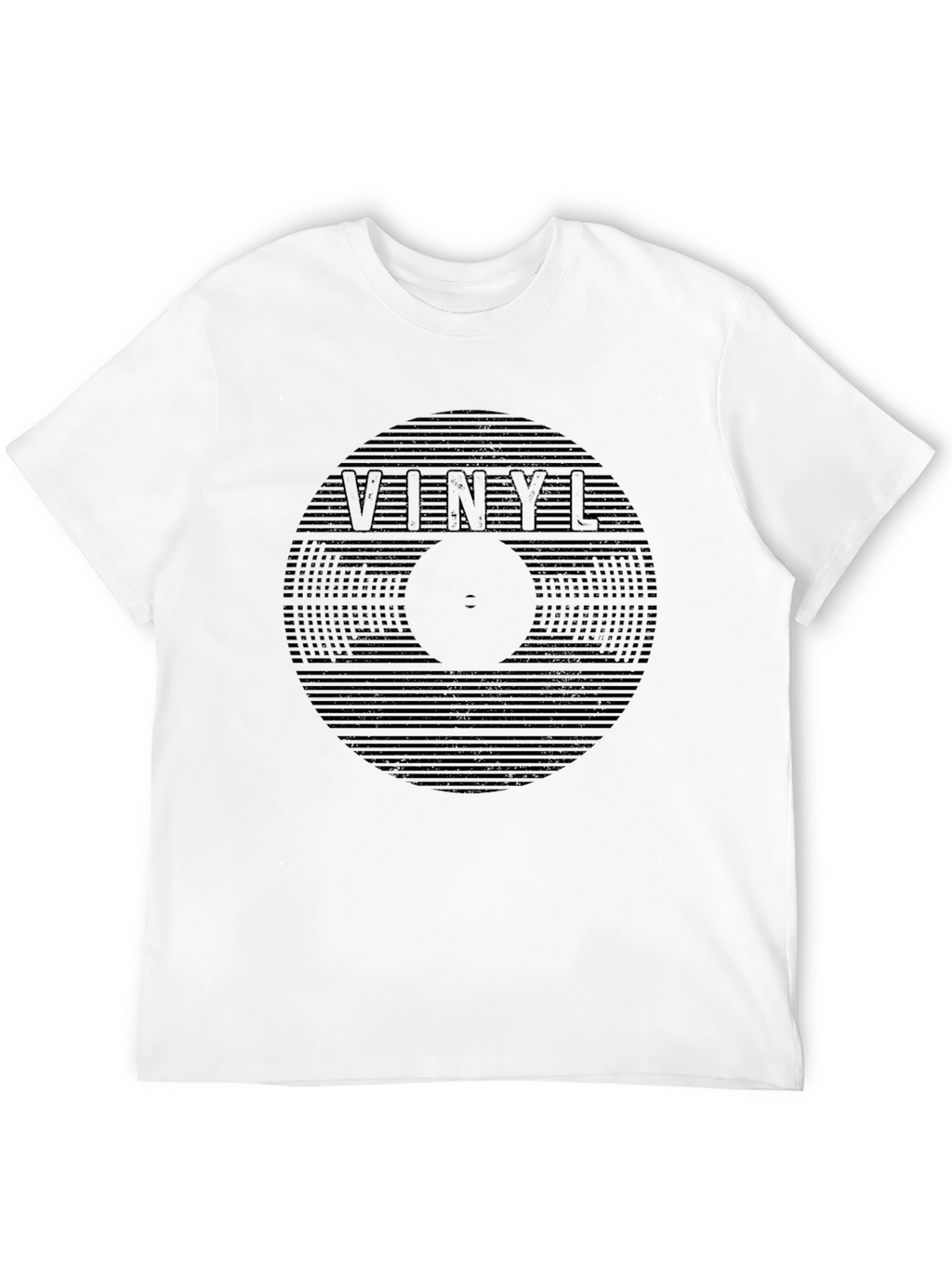 Vinyl Record Graphic Black T-Shirt