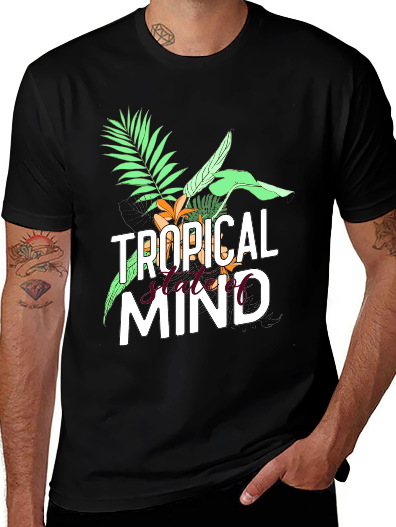 Tropical State of Mind Graphic T-Shirt