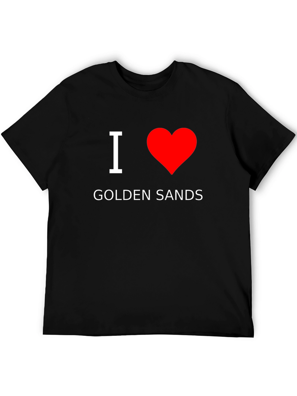 I Heart Golden Sands Black T-Shirt