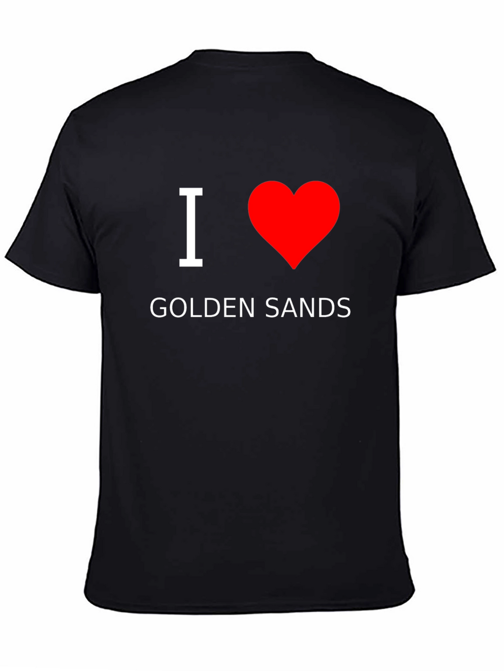 I Heart Golden Sands Black T-Shirt