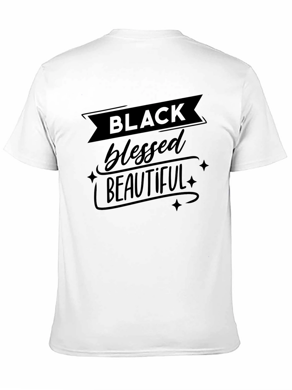 Black Blessed Beautiful Graphic T-Shirt