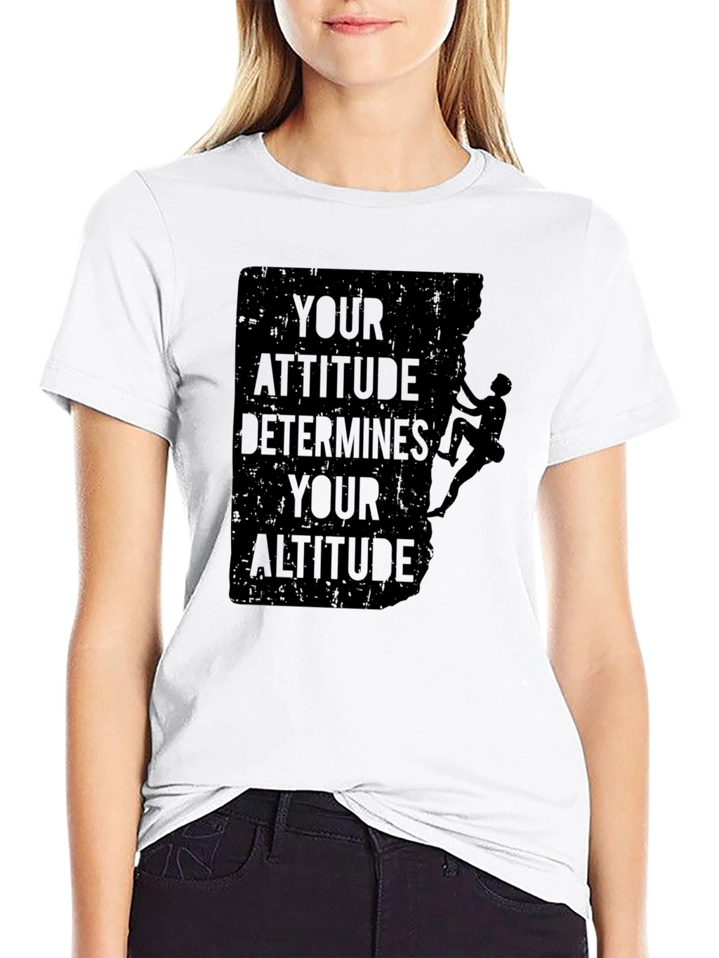 Attitude Determines Altitude Graphic Tee - Black