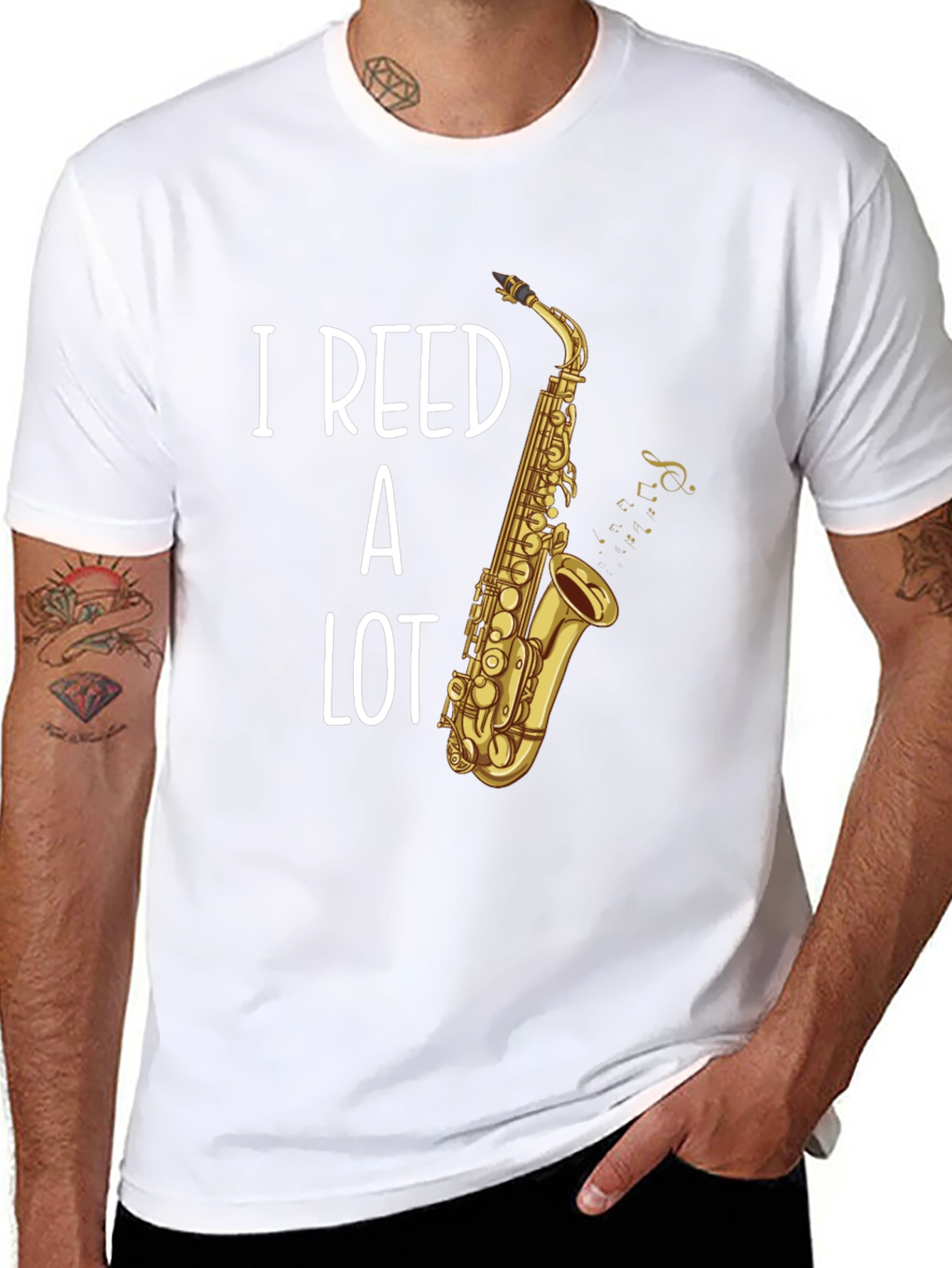 I Reed a Lot T-Shirt - Musician Saxophone Tee