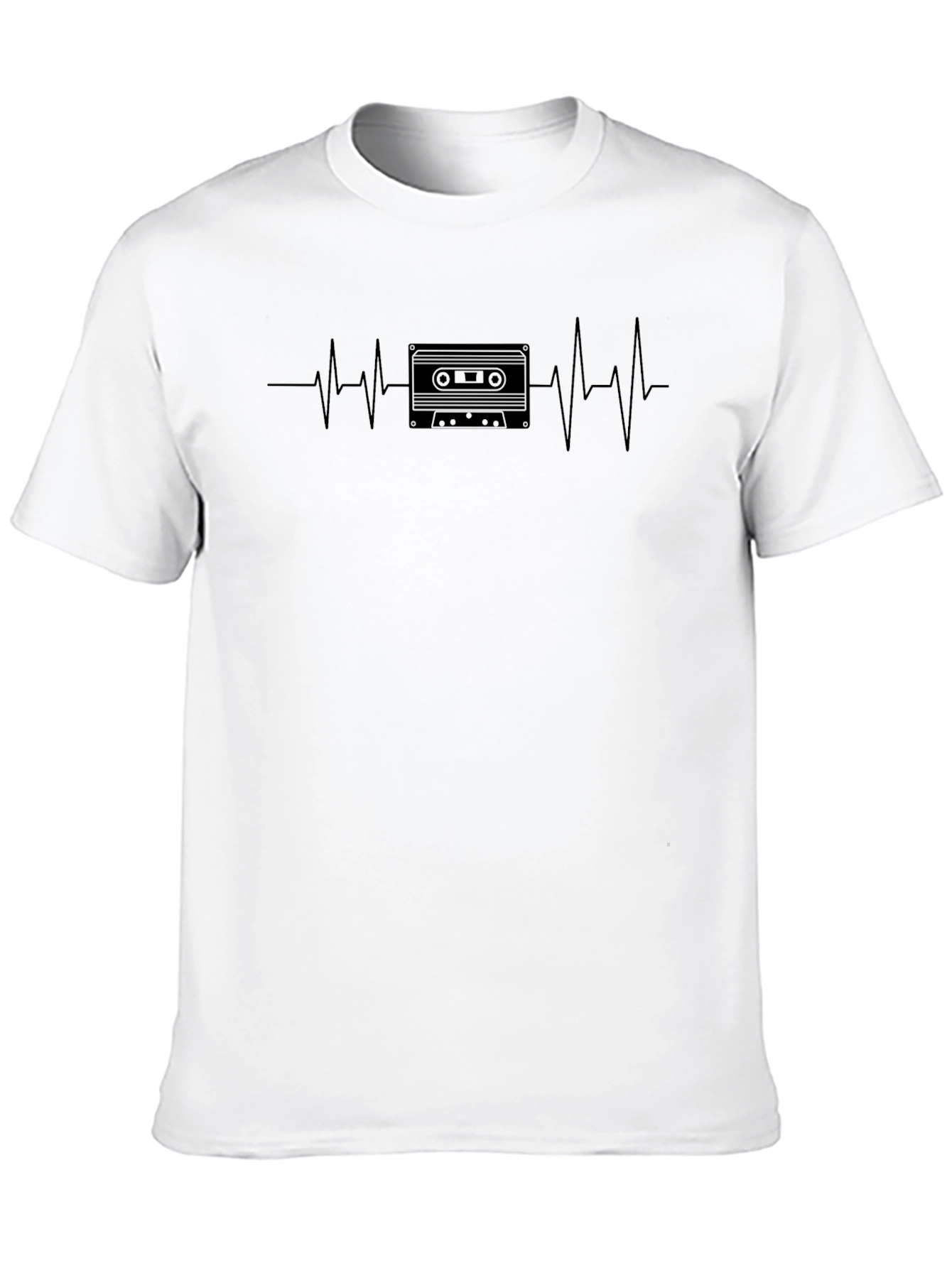 Heartbeat Cassette Tape Graphic T-Shirt