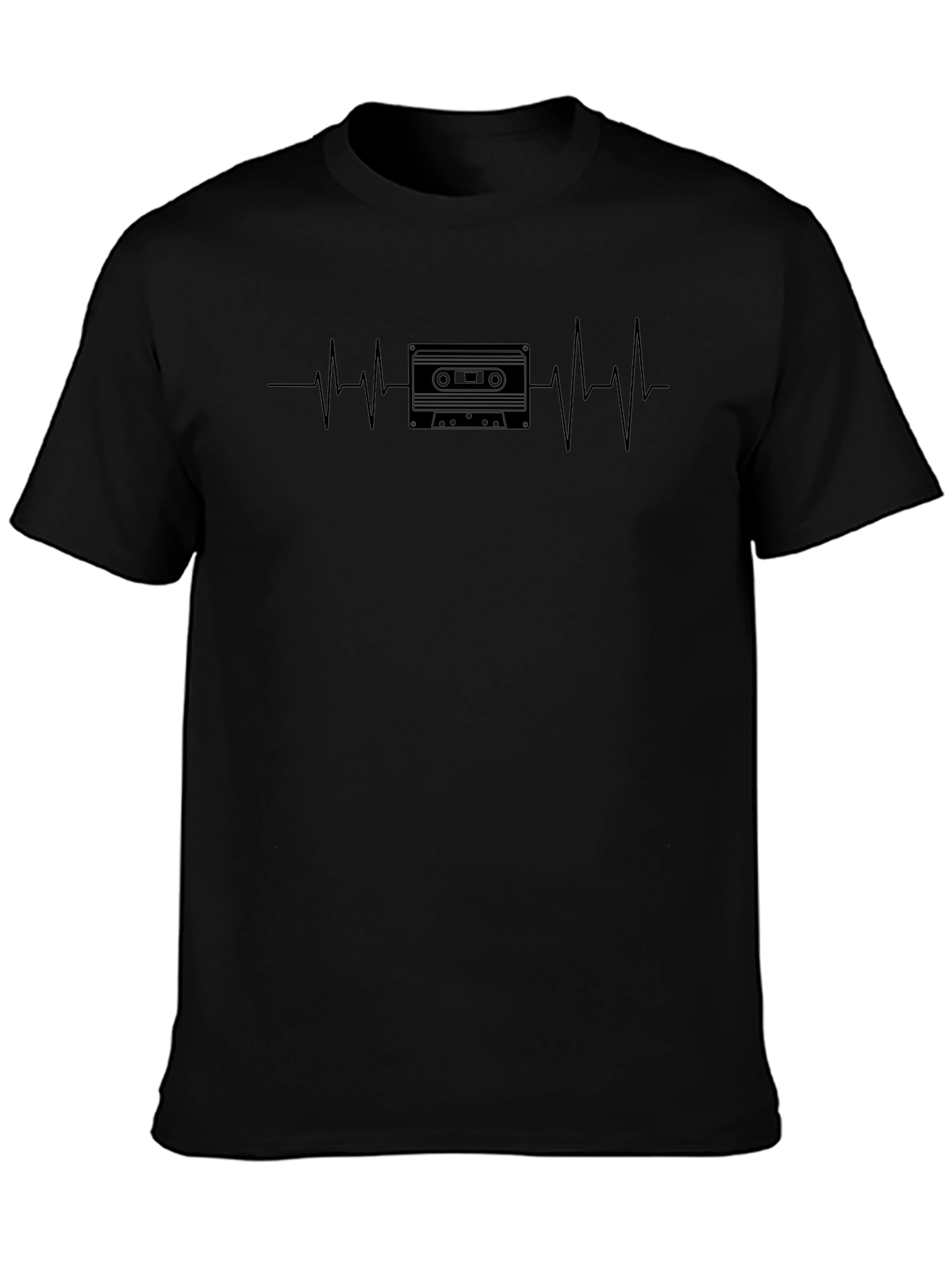 Heartbeat Cassette Tape Graphic T-Shirt