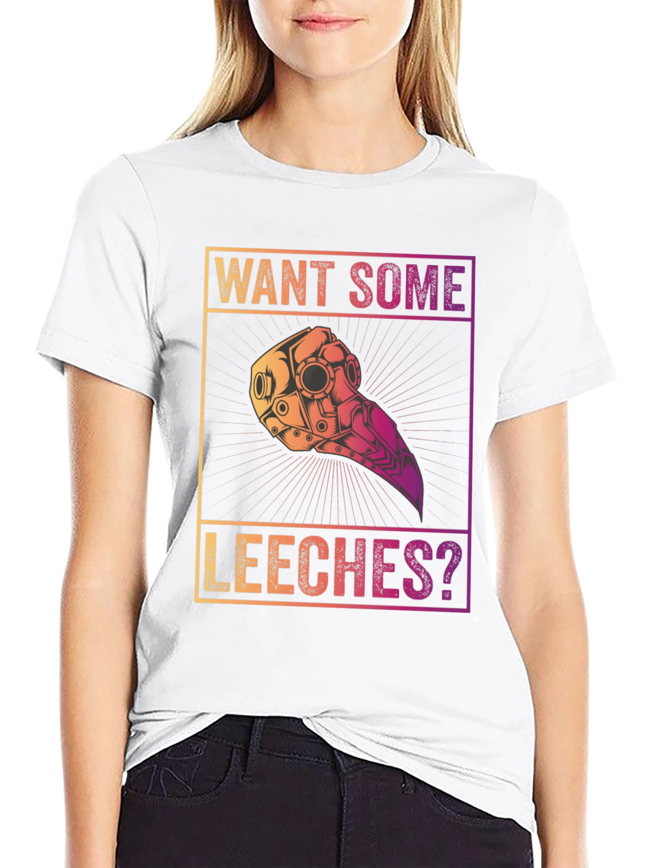 Want Some Leeches? Plague Doctor T-Shirt