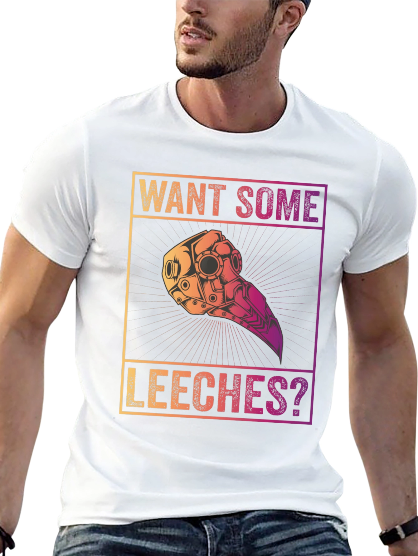 Want Some Leeches? Plague Doctor T-Shirt
