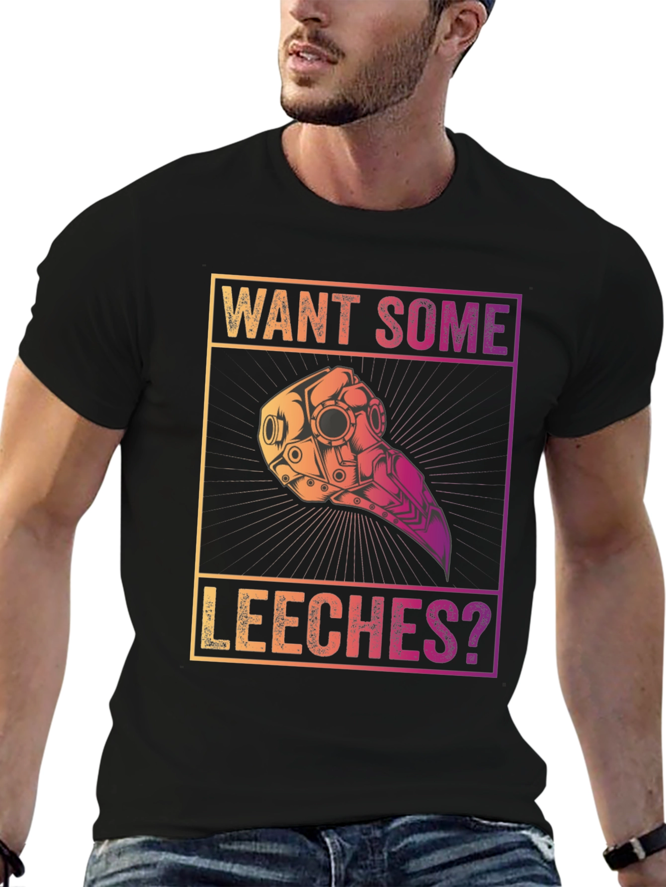 Want Some Leeches? Plague Doctor T-Shirt