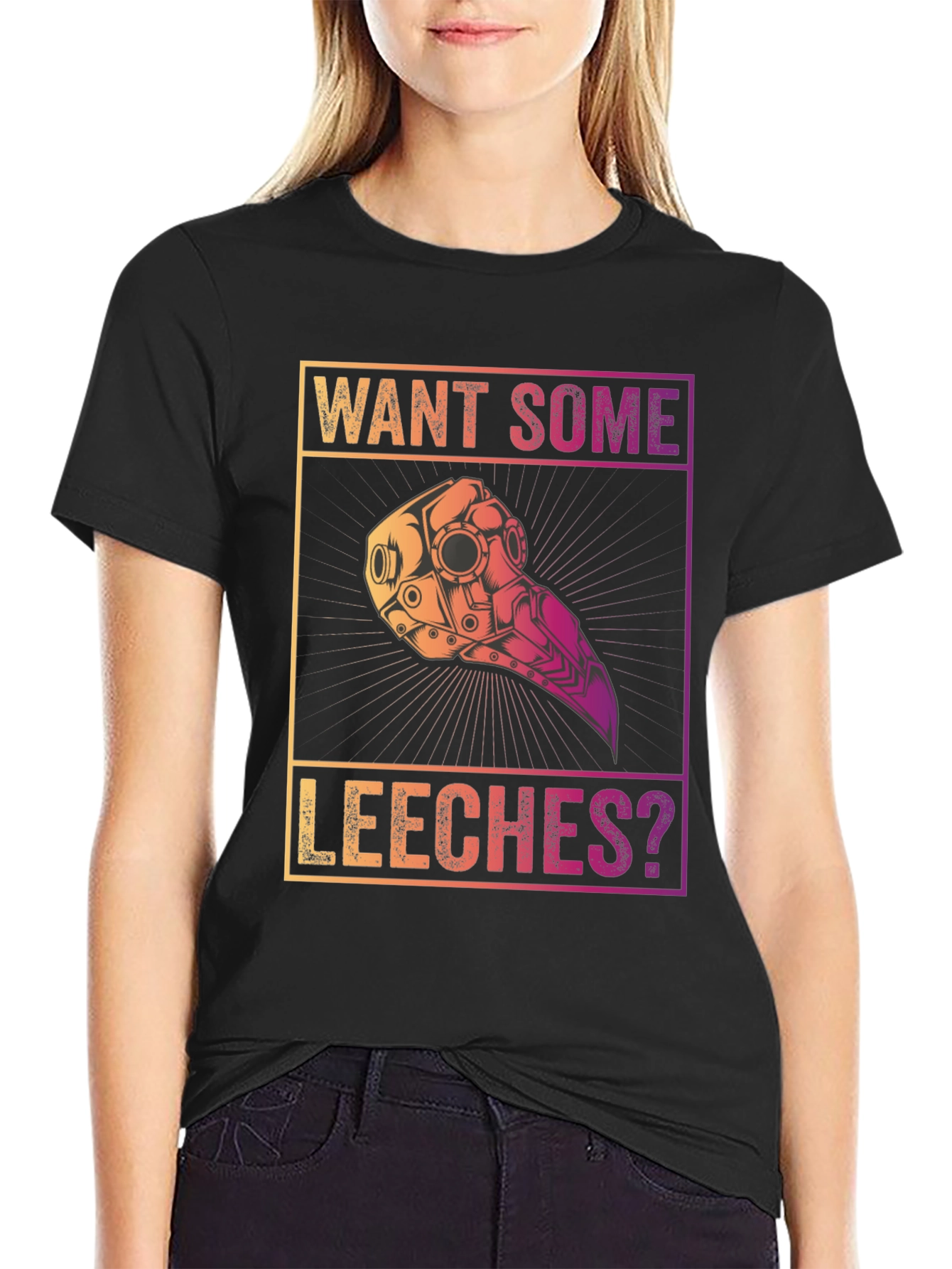 Want Some Leeches? Plague Doctor T-Shirt