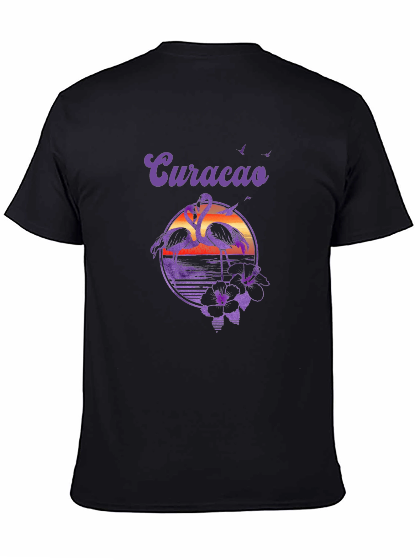 Curacao Flamingo Graphic T-Shirt - Island Vibes