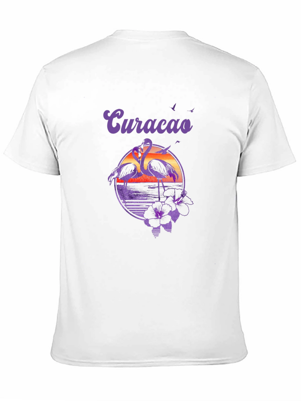 Curacao Flamingo Graphic T-Shirt - Island Vibes