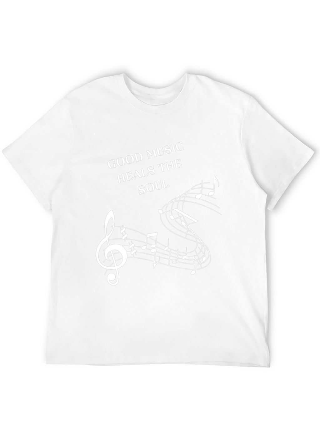 Music Heals Soul Graphic Tee - Black