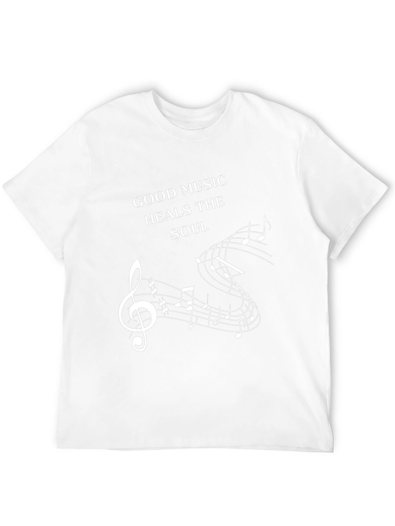 Music Heals Soul Graphic Tee - Black