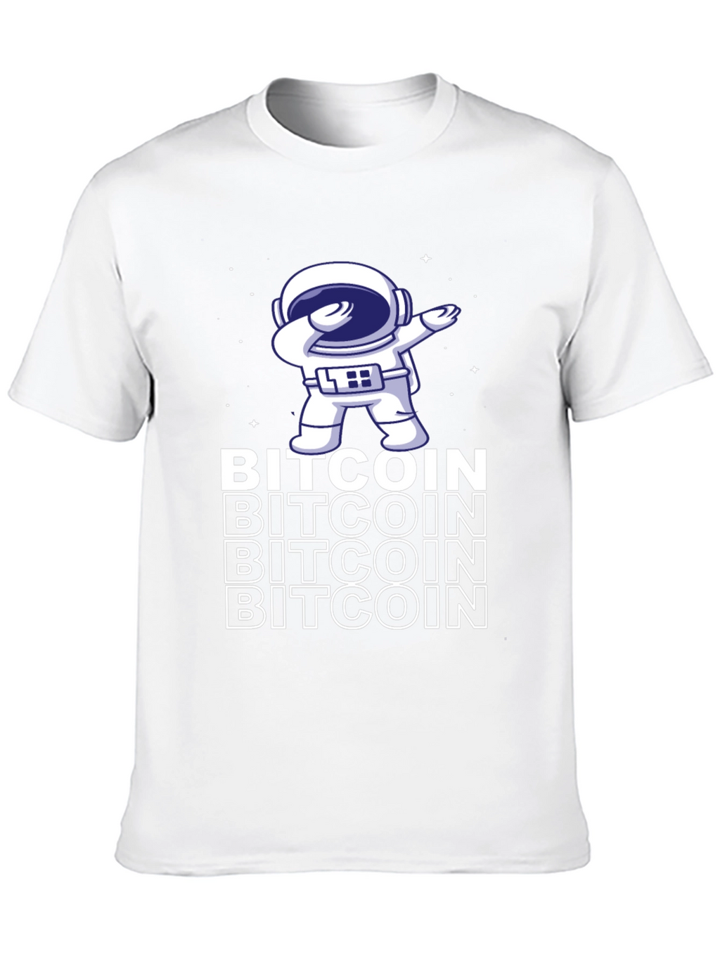 Bitcoin Astronaut Dabbing Graphic Tee