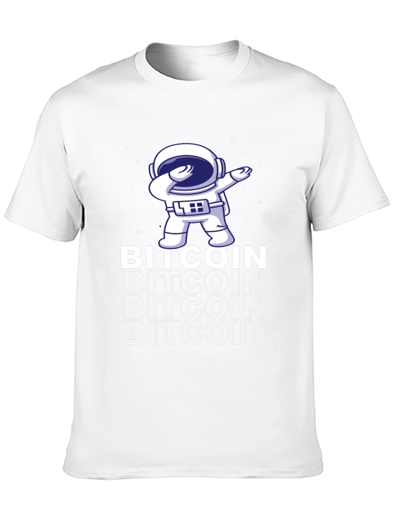 Bitcoin Astronaut Dabbing Graphic Tee