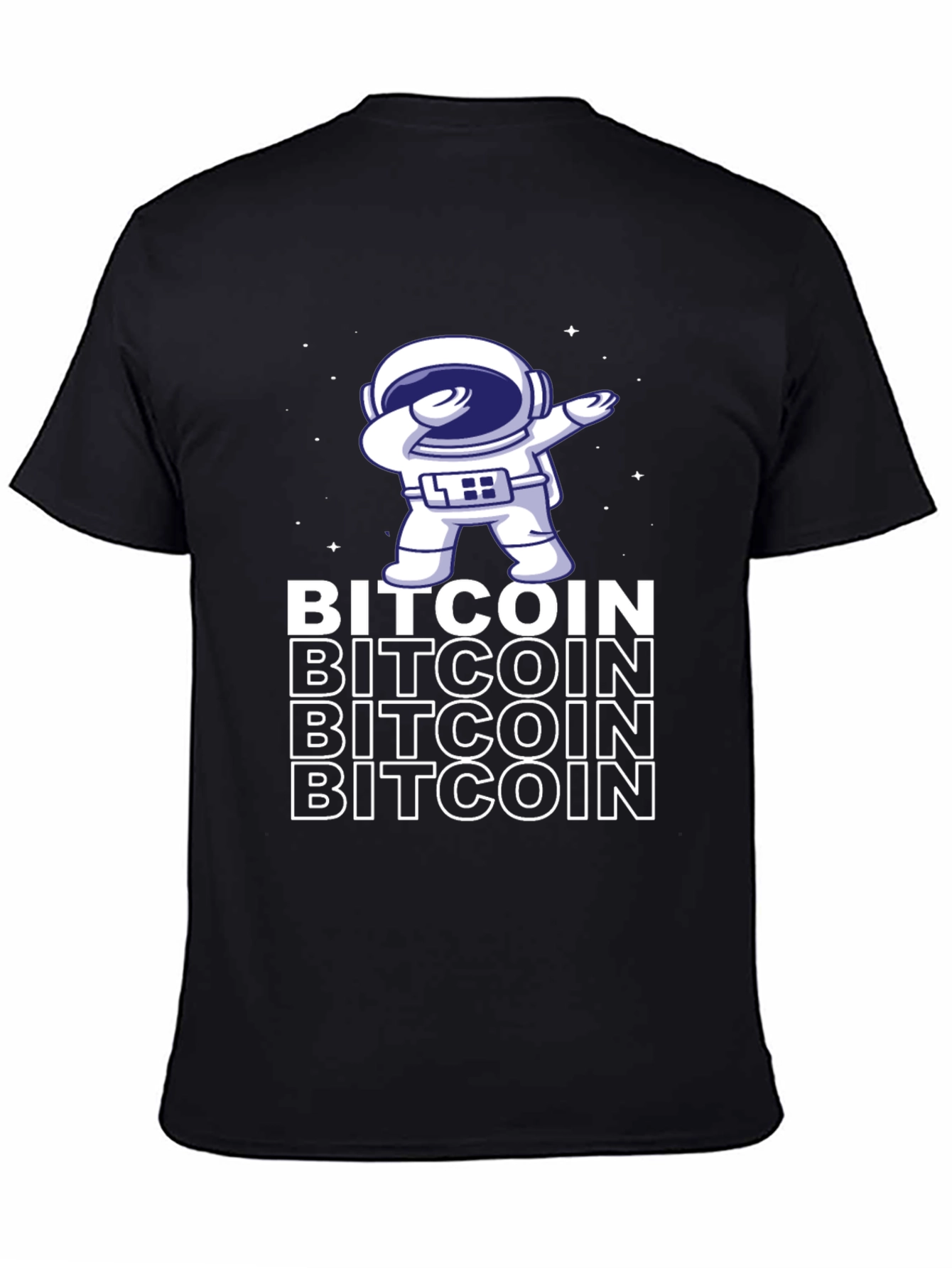 Bitcoin Astronaut Dabbing Graphic Tee