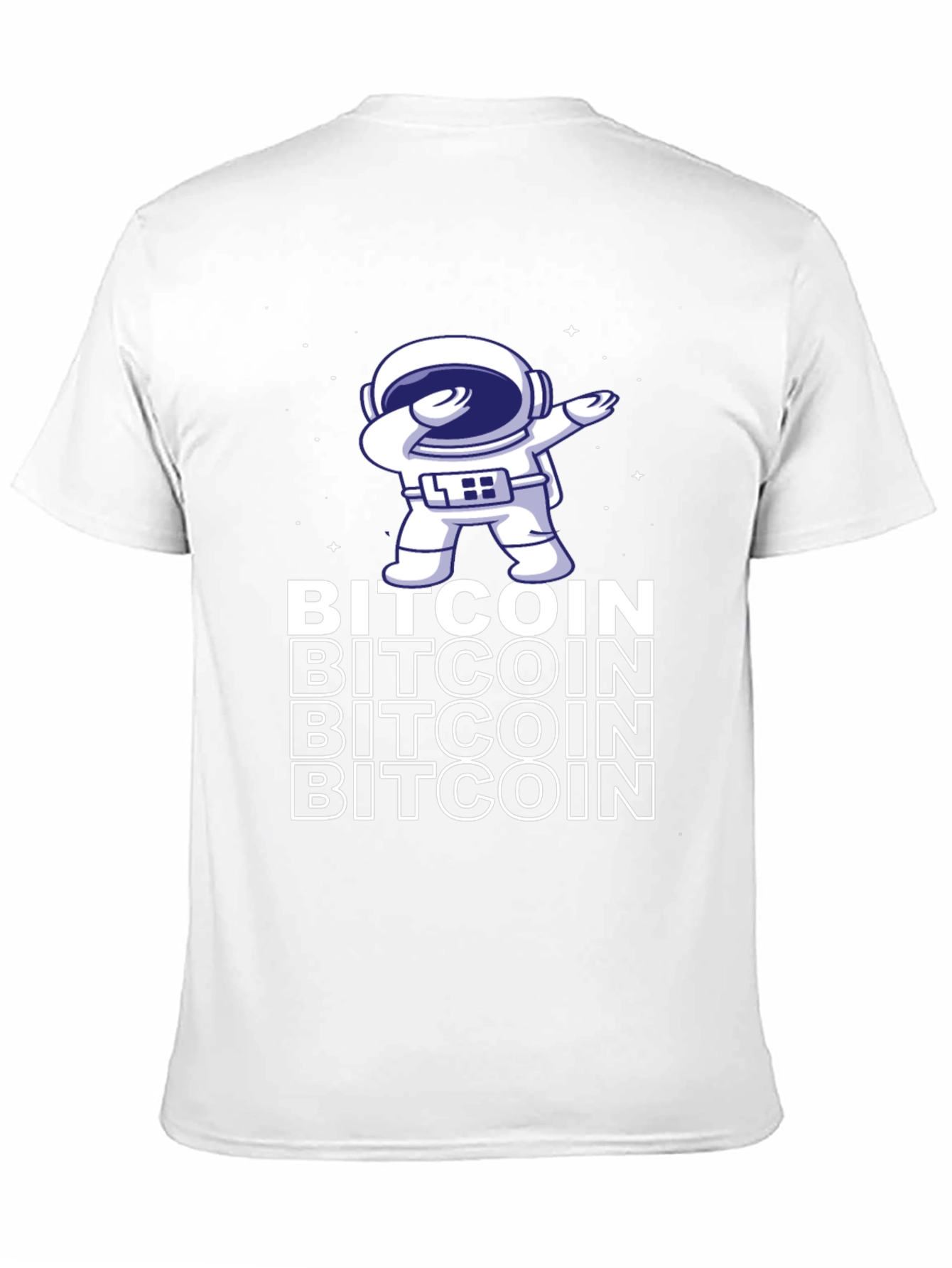 Bitcoin Astronaut Dabbing Graphic Tee