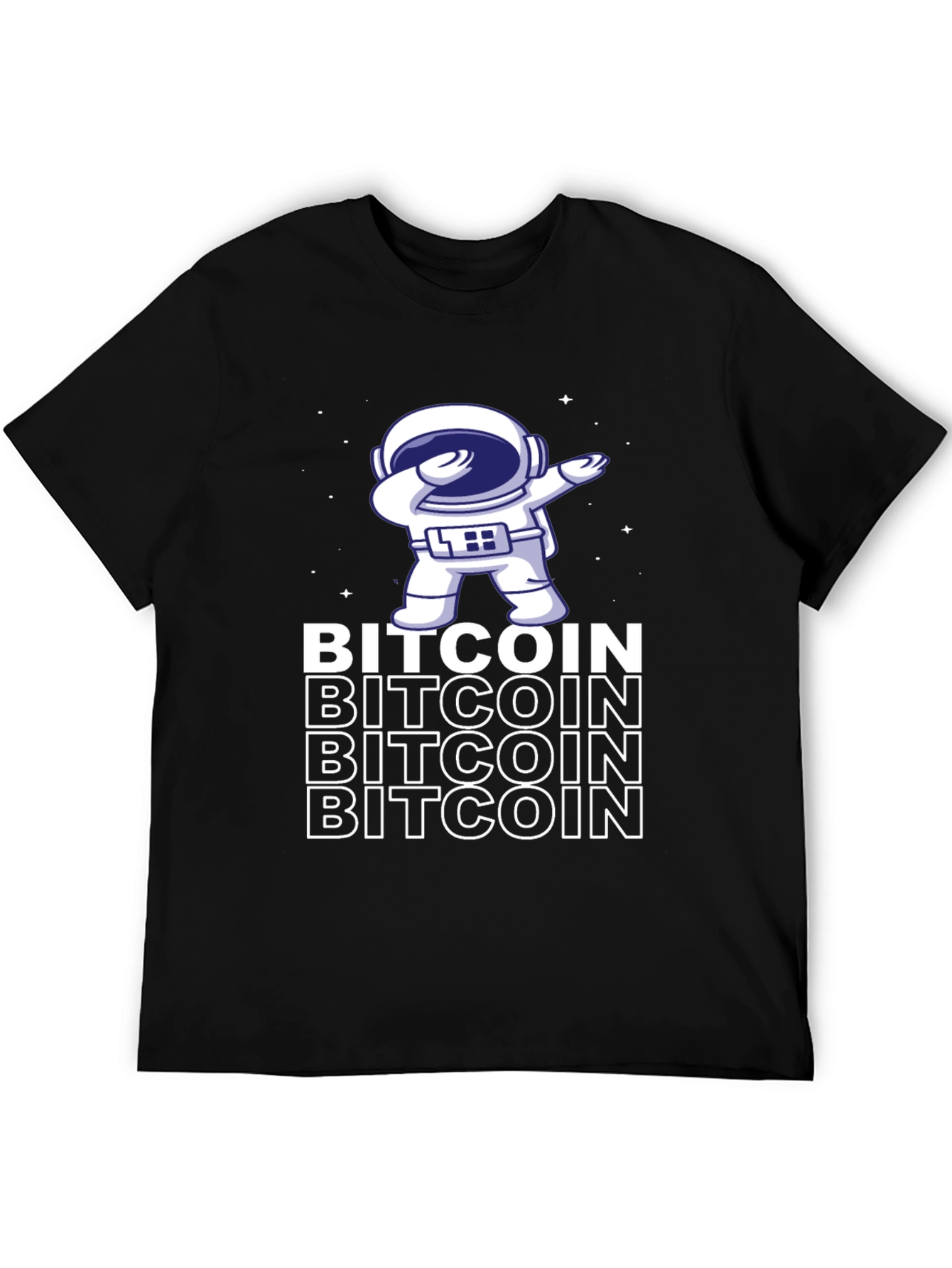 Bitcoin Astronaut Dabbing Graphic Tee