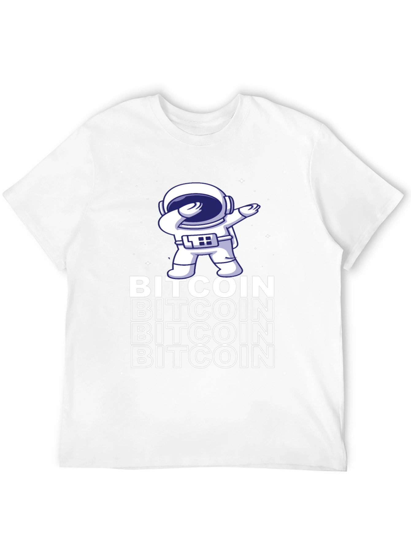 Bitcoin Astronaut Dabbing Graphic Tee