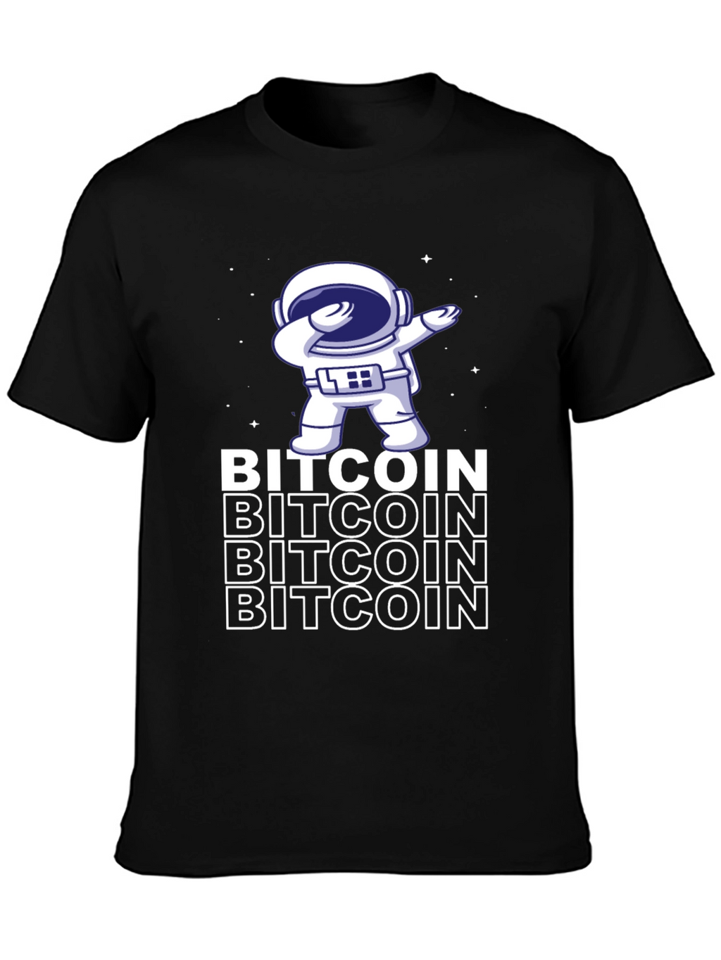 Bitcoin Astronaut Dabbing Graphic Tee
