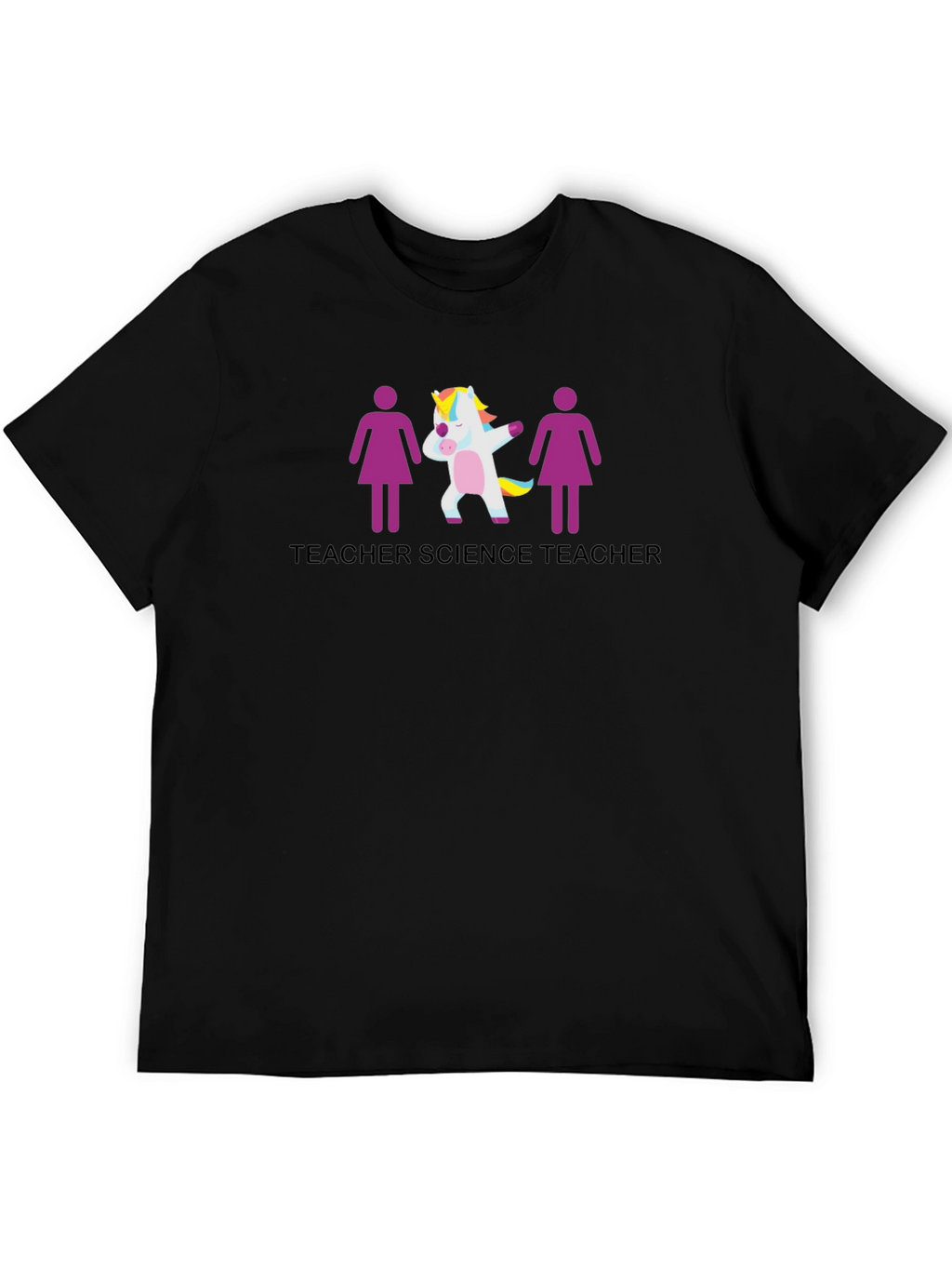 Science Teacher Unicorn Graphic T-Shirt