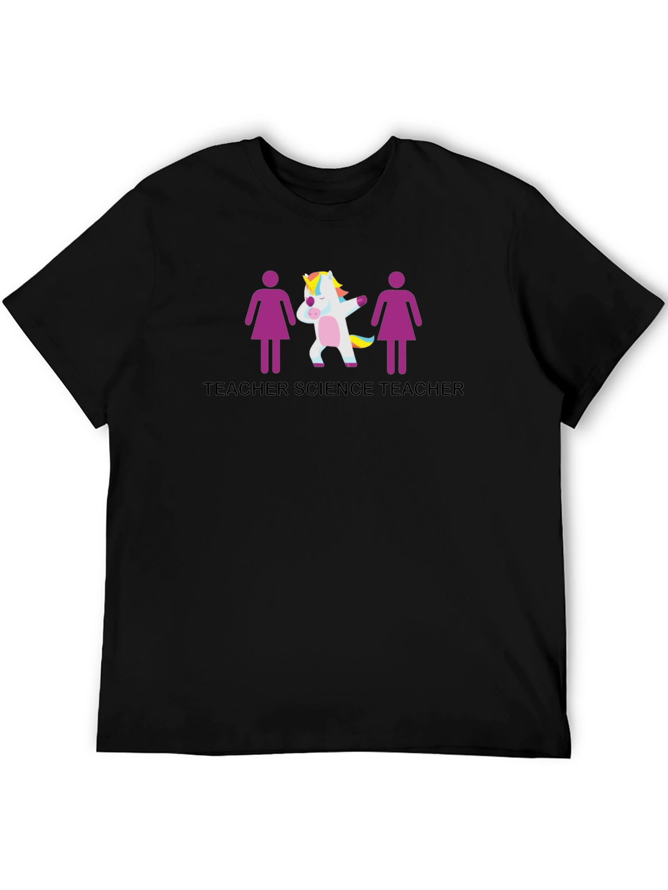 Science Teacher Unicorn Graphic T-Shirt