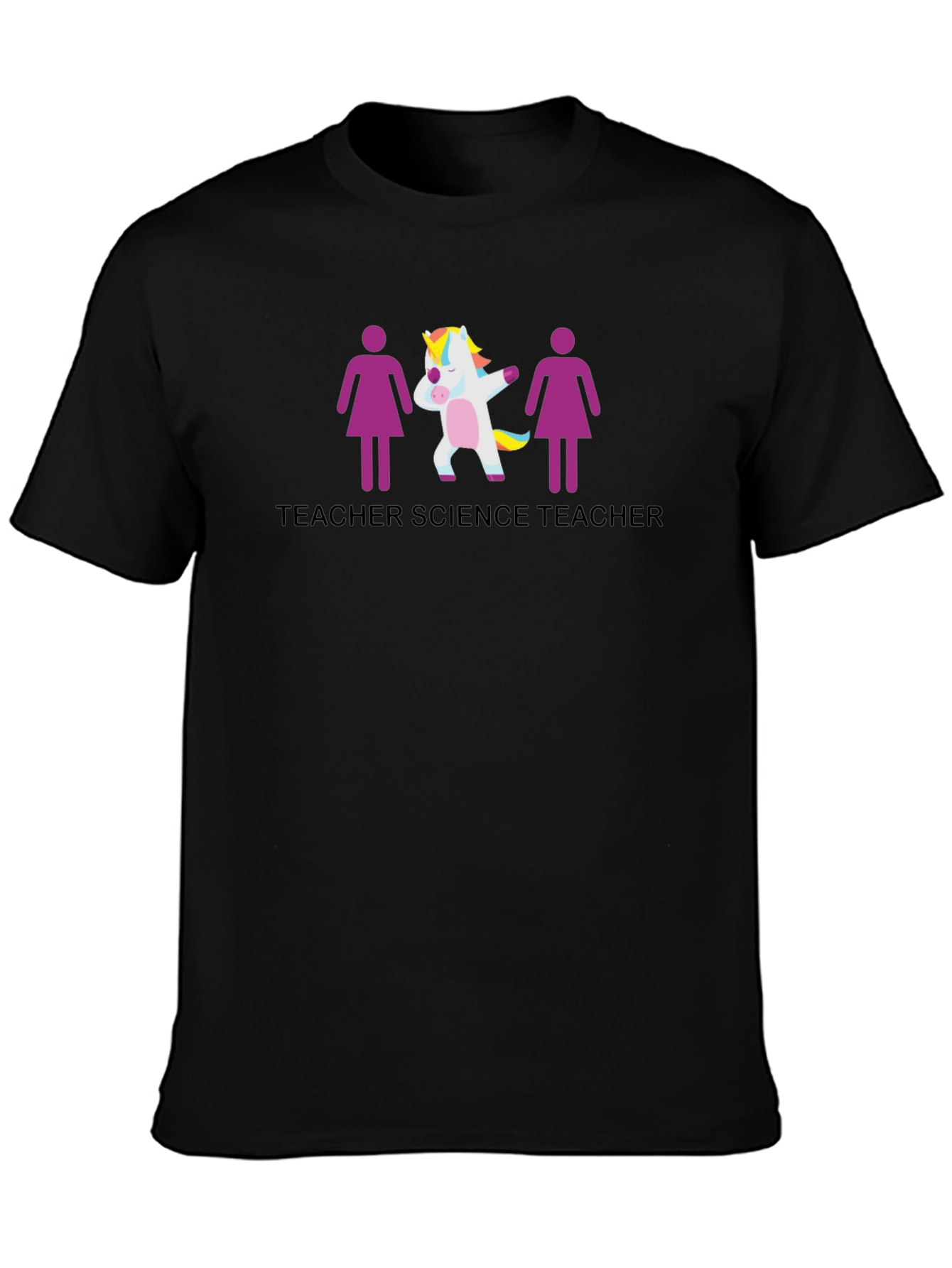 Science Teacher Unicorn Graphic T-Shirt