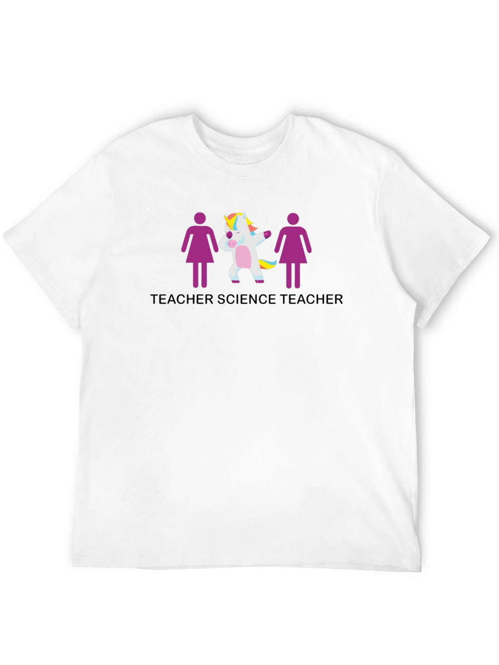 Science Teacher Unicorn Graphic T-Shirt