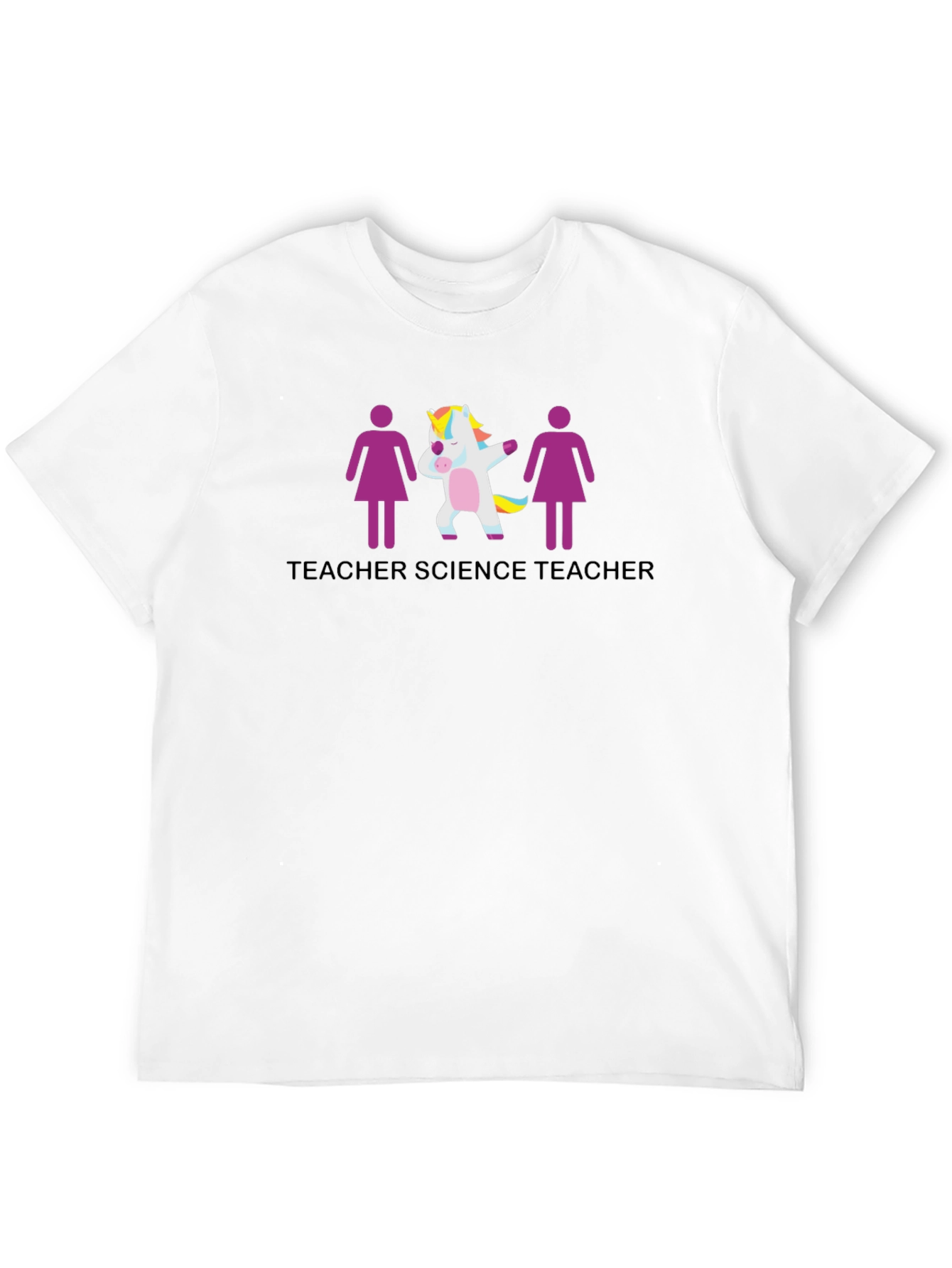 Science Teacher Unicorn Graphic T-Shirt