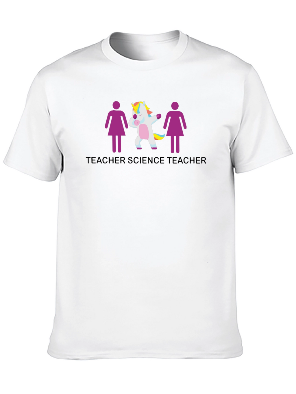 Science Teacher Unicorn Graphic T-Shirt
