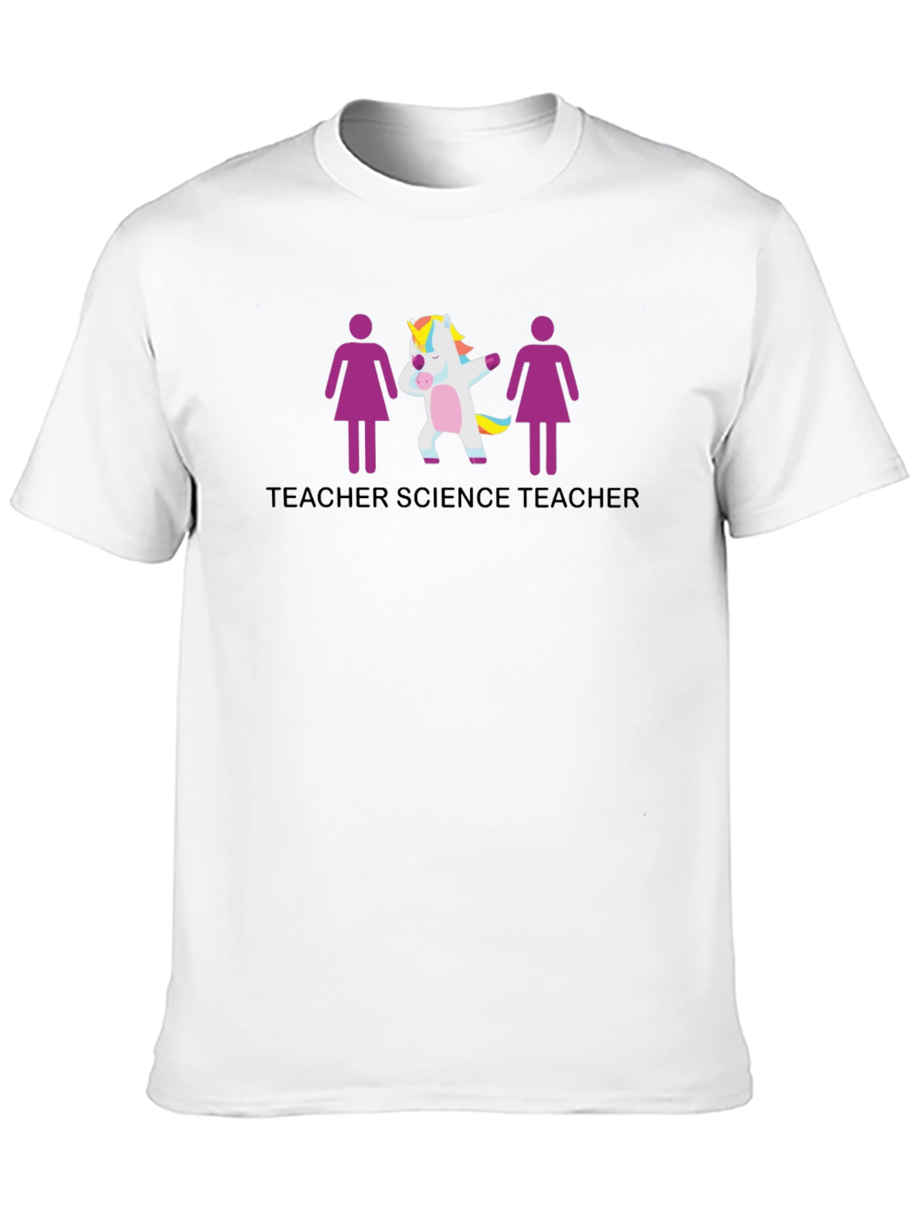 Science Teacher Unicorn Graphic T-Shirt