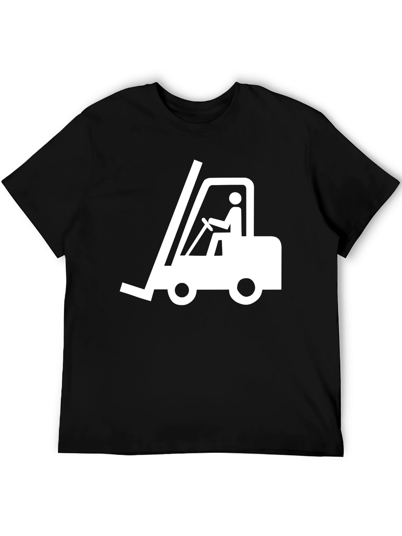 Forklift Operator Graphic T-Shirt - Black Cotton Tee