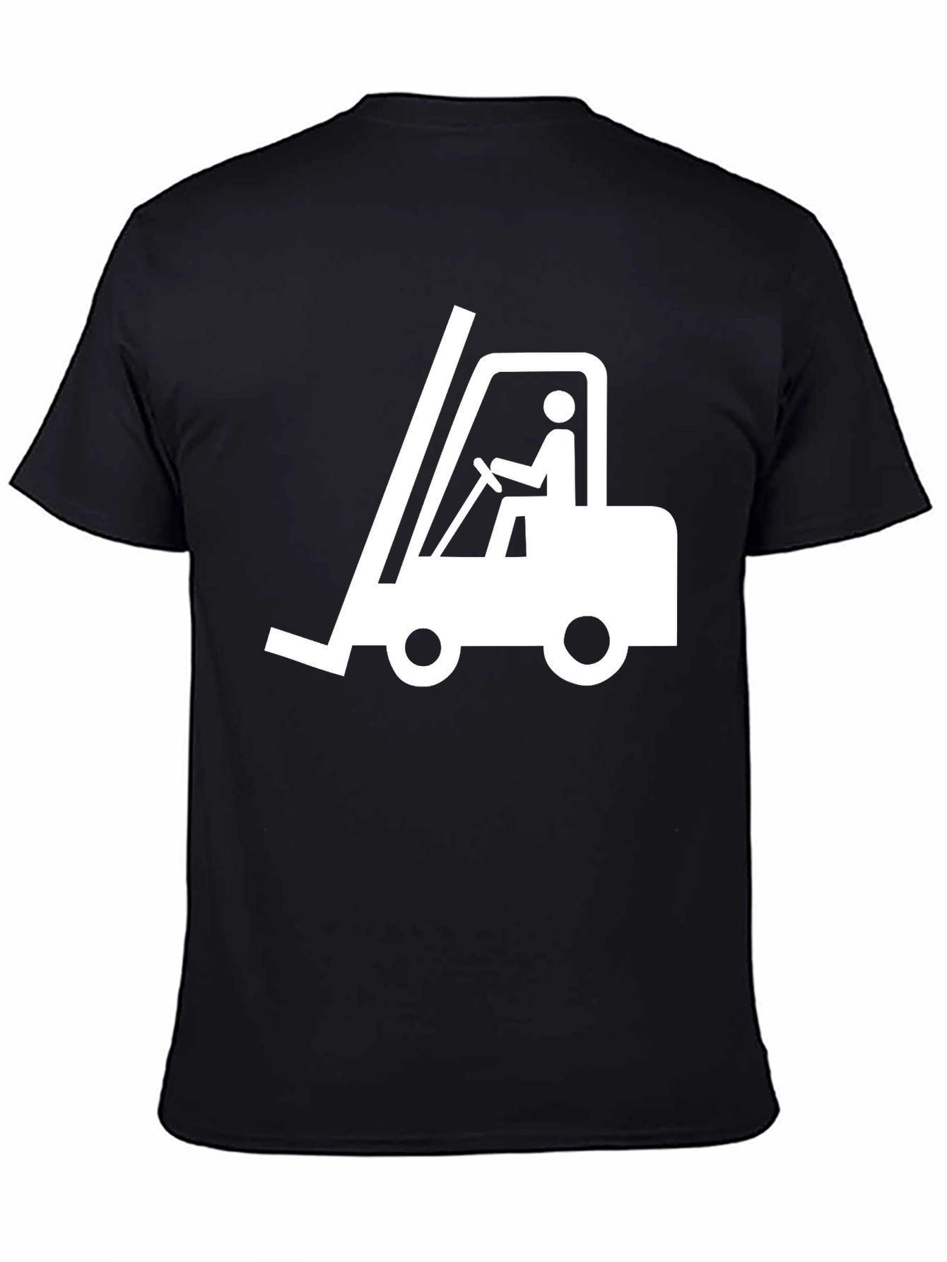Forklift Operator Graphic T-Shirt - Black Cotton Tee