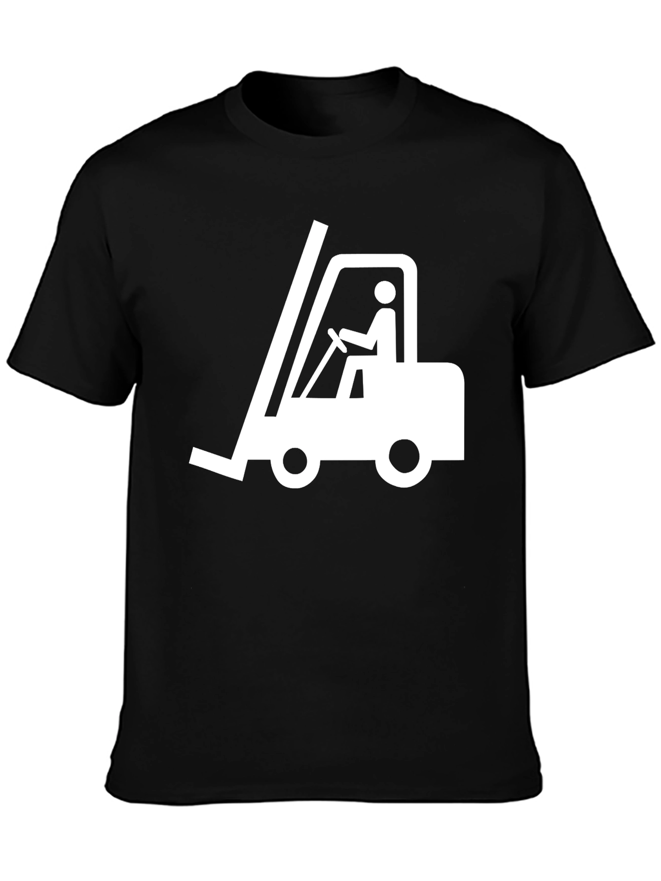 Forklift Operator Graphic T-Shirt - Black Cotton Tee