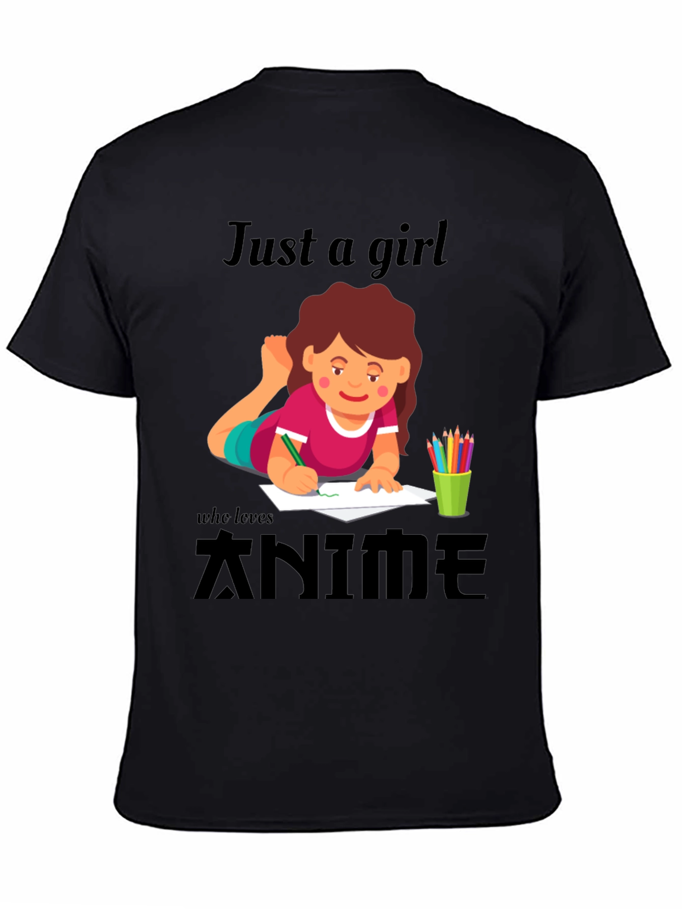 Anime Girl T-Shirt - Just A Girl Who Loves Anime