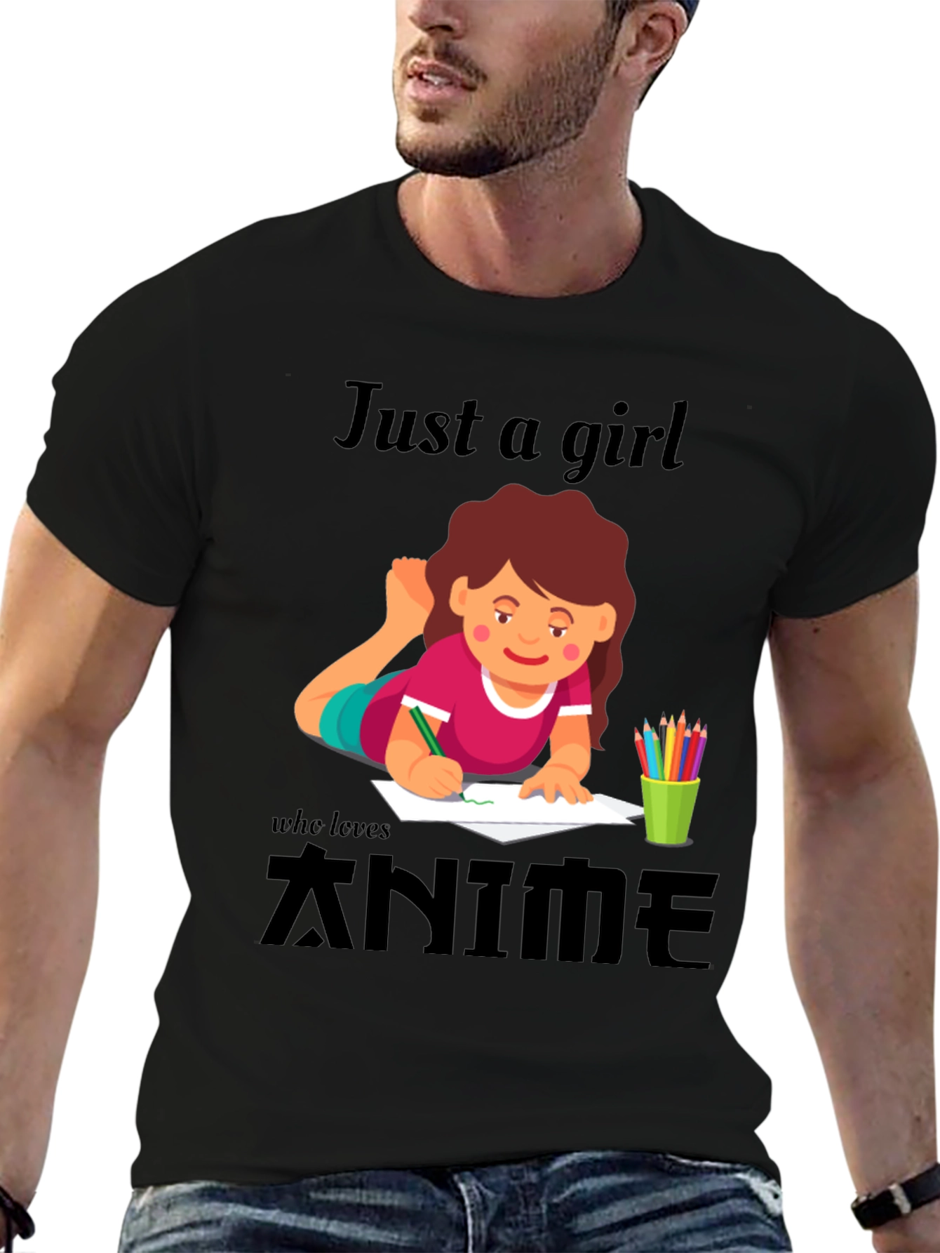 Anime Girl T-Shirt - Just A Girl Who Loves Anime