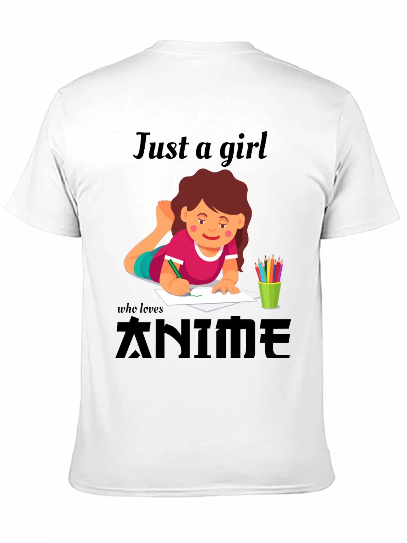 Anime Girl T-Shirt - Just A Girl Who Loves Anime