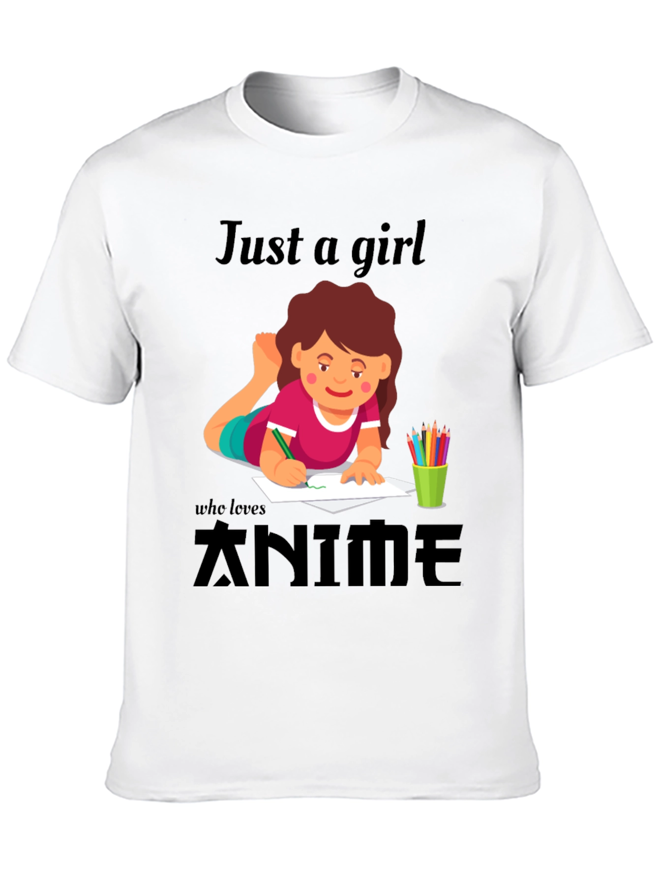 Anime Girl T-Shirt - Just A Girl Who Loves Anime