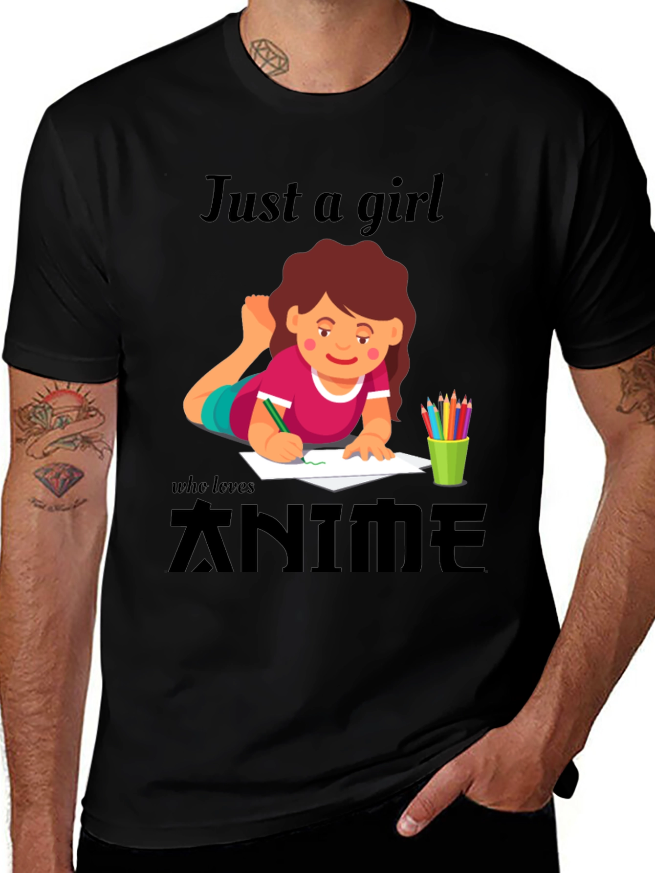 Anime Girl T-Shirt - Just A Girl Who Loves Anime