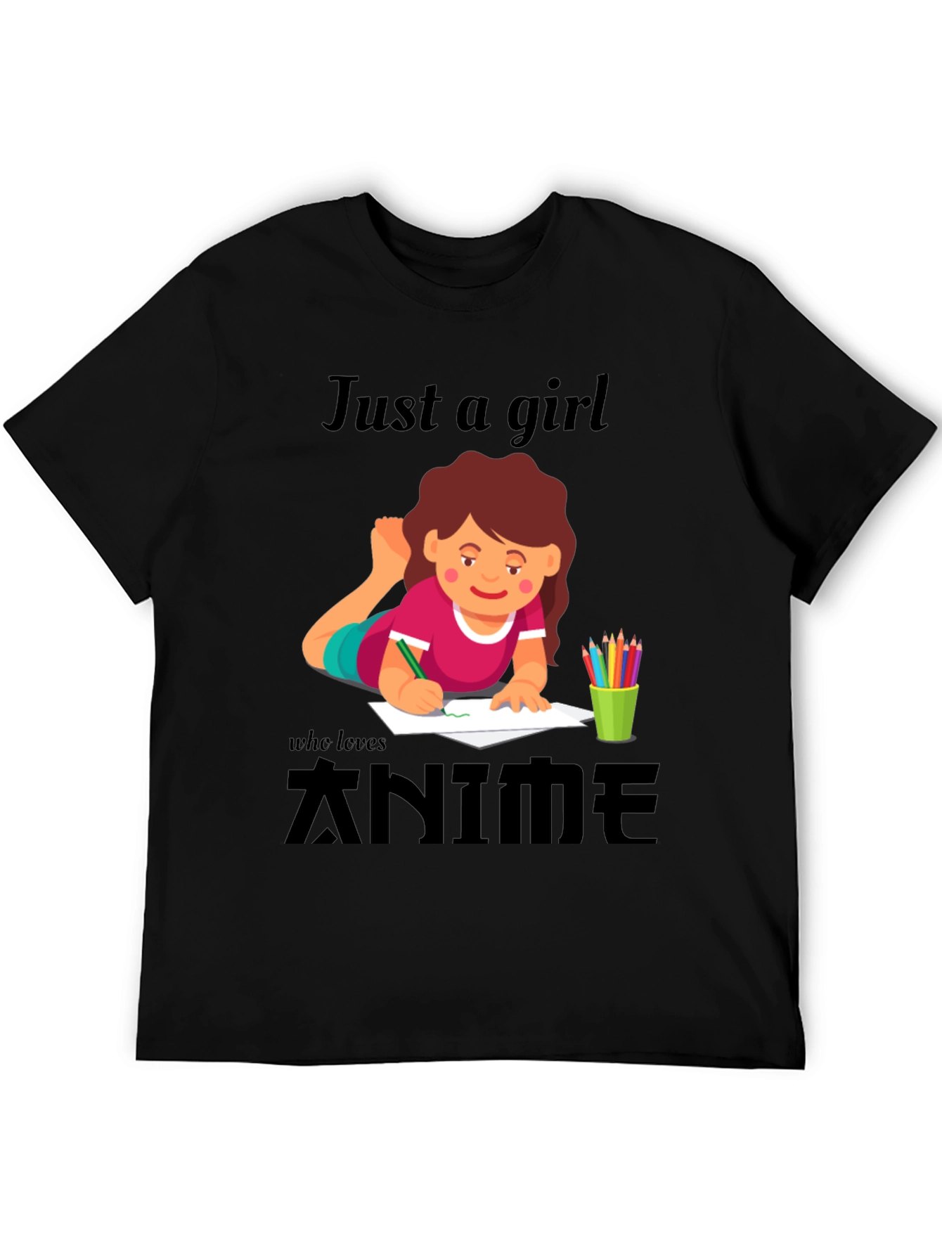 Anime Girl T-Shirt - Just A Girl Who Loves Anime