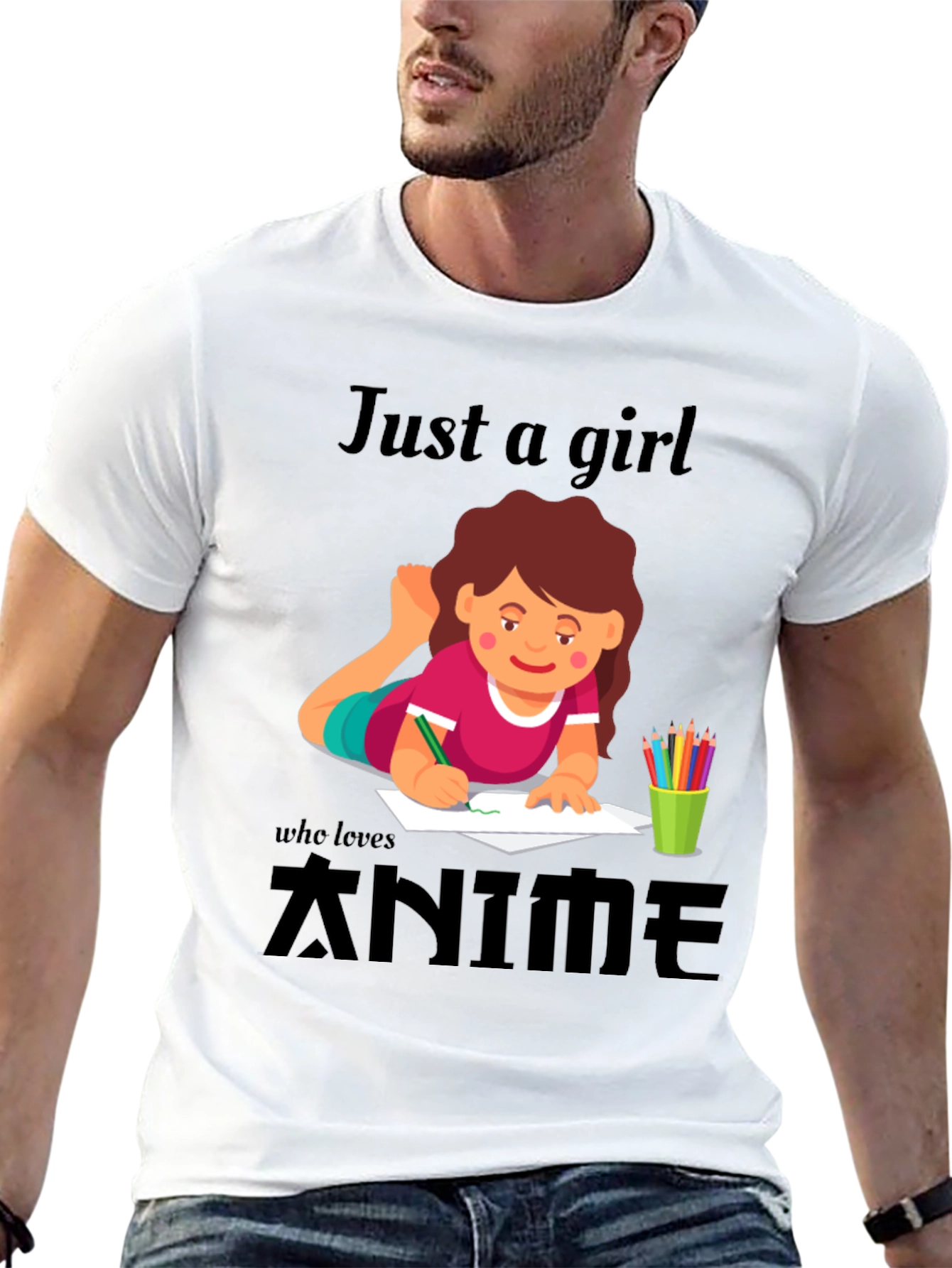 Anime Girl T-Shirt - Just A Girl Who Loves Anime