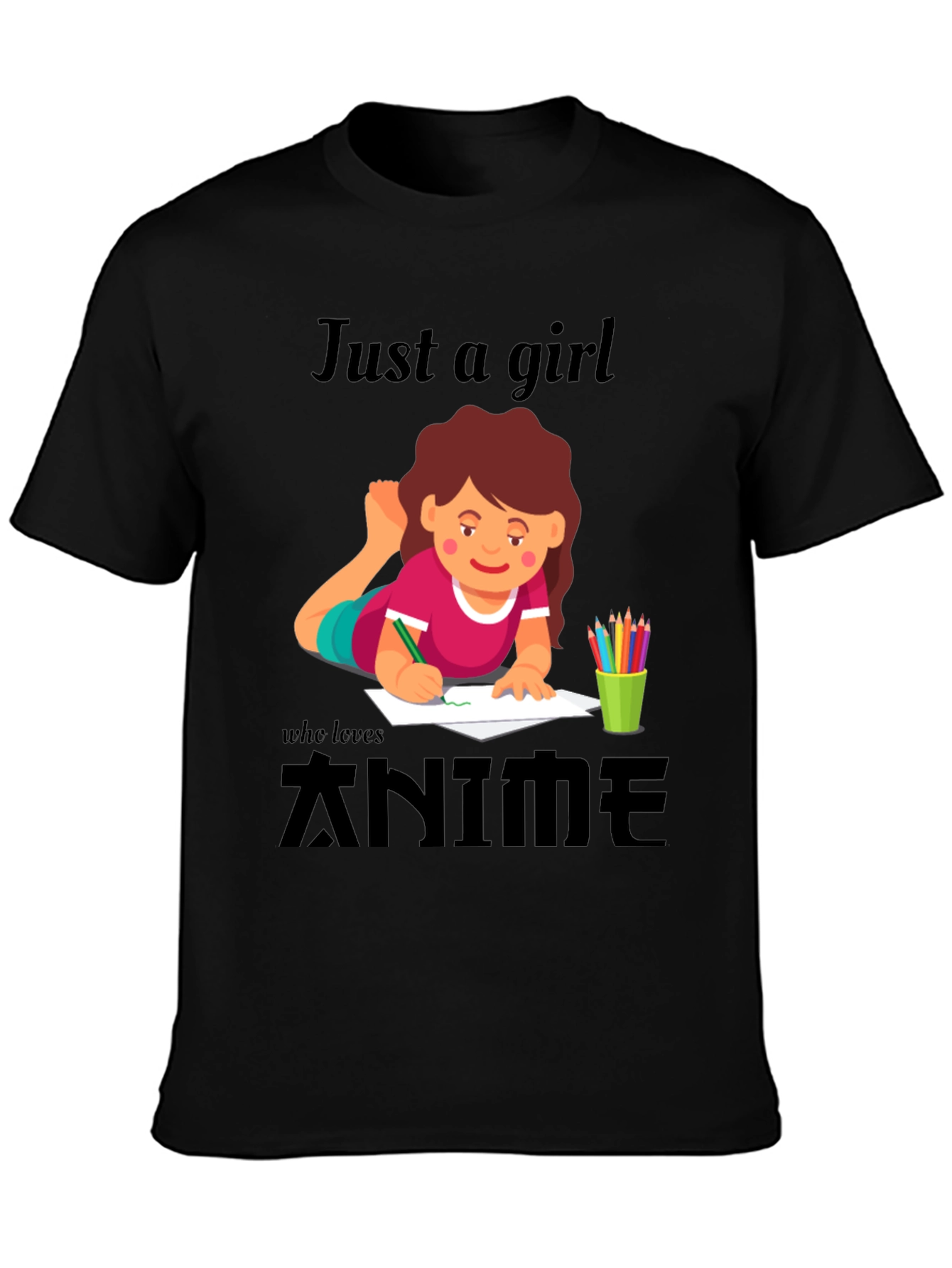 Anime Girl T-Shirt - Just A Girl Who Loves Anime