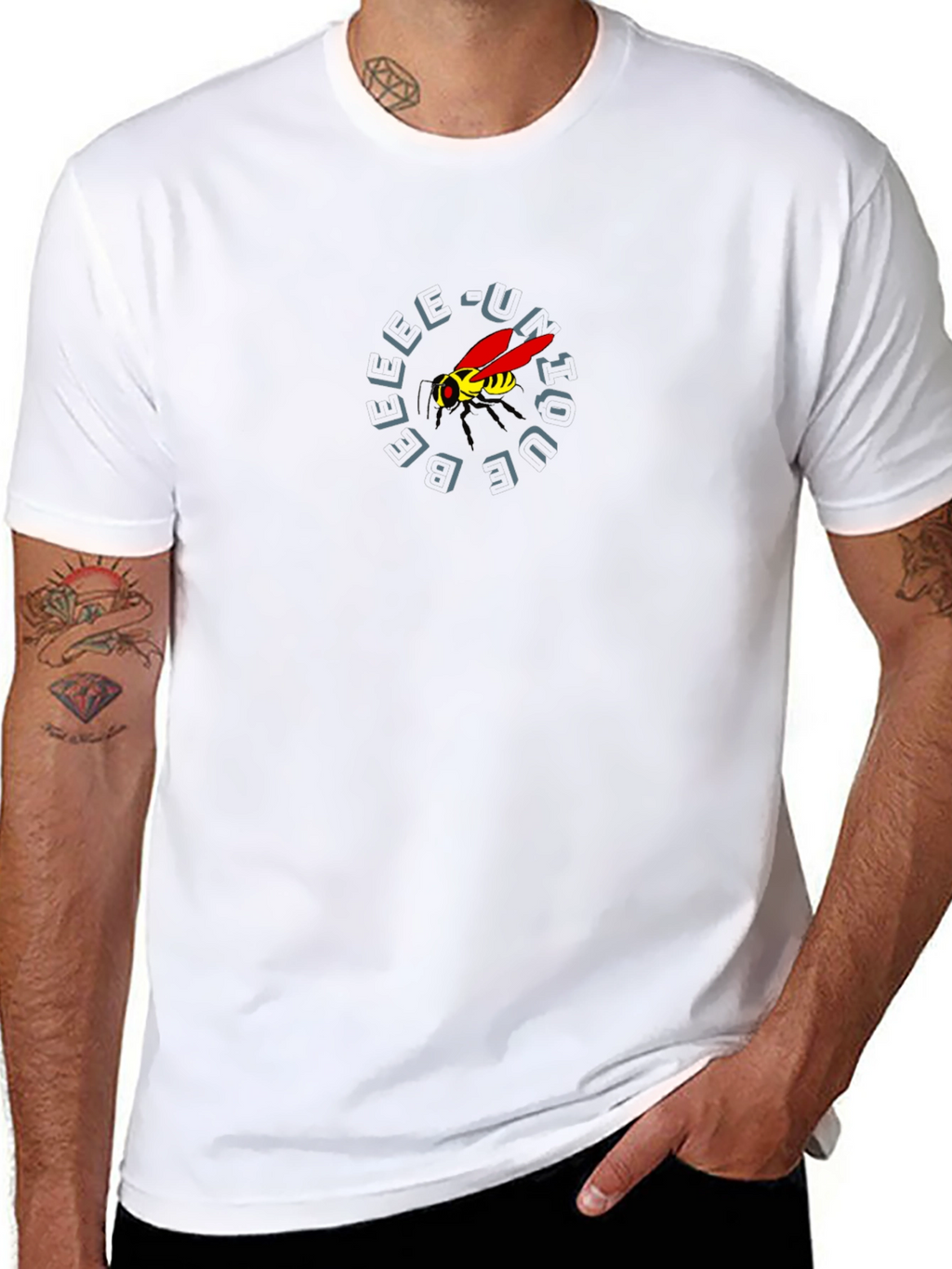 Graphic Tee: Abstract Wasp Design