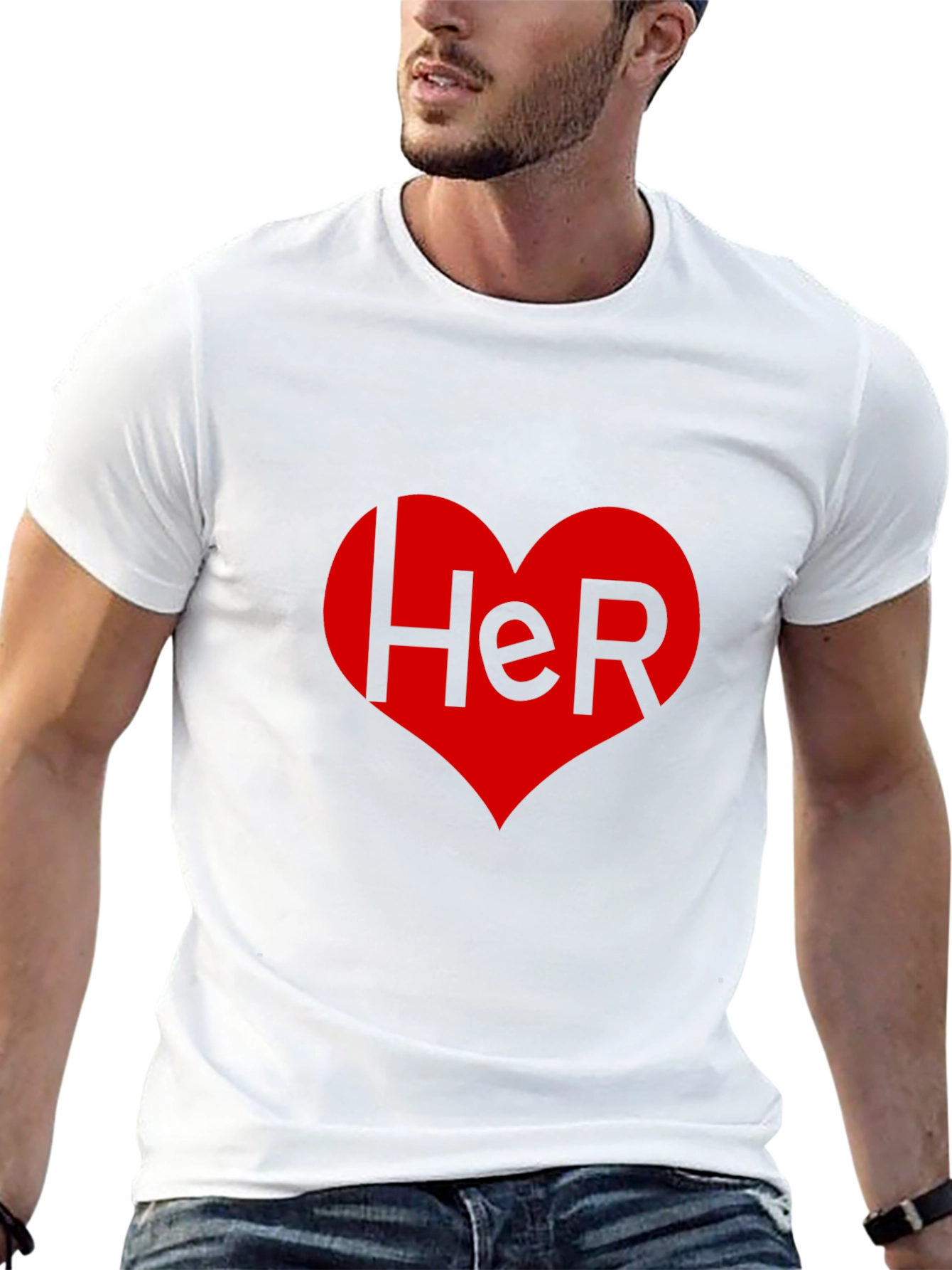 Her Heart Valentines Day T-Shirt