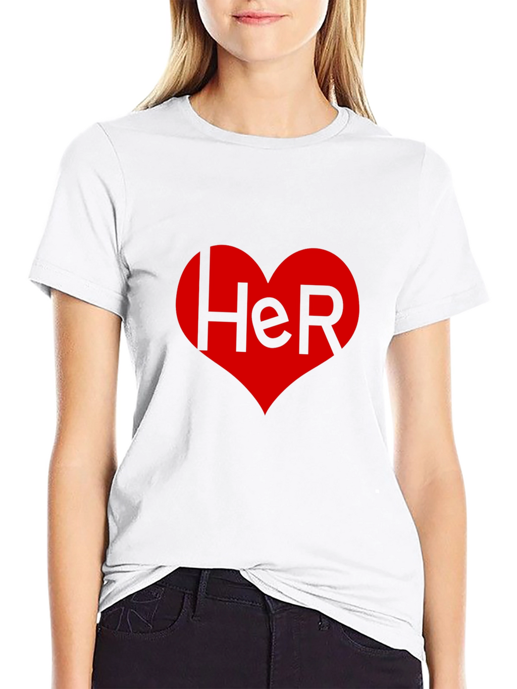 Her Heart Valentines Day T-Shirt